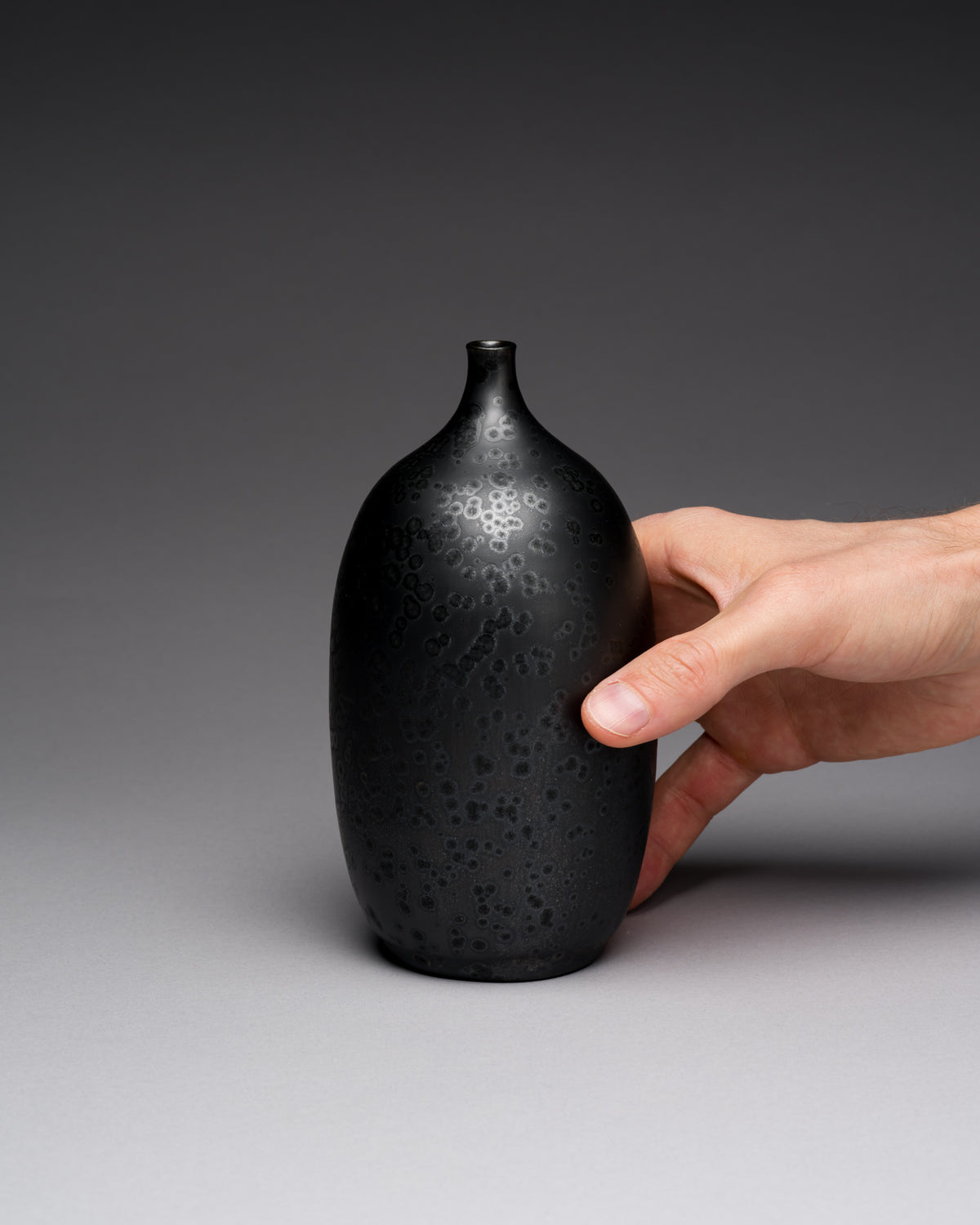 Crystalline-Glaze Studio Pottery Vase – Karin & Walther Zander, 1977