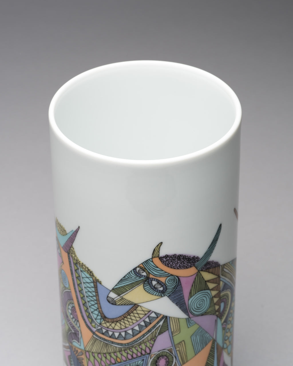 “Bulls, Lions & Roosters” Porcelain Trio  – Cuno Fischer for Rosenthal, 1970s