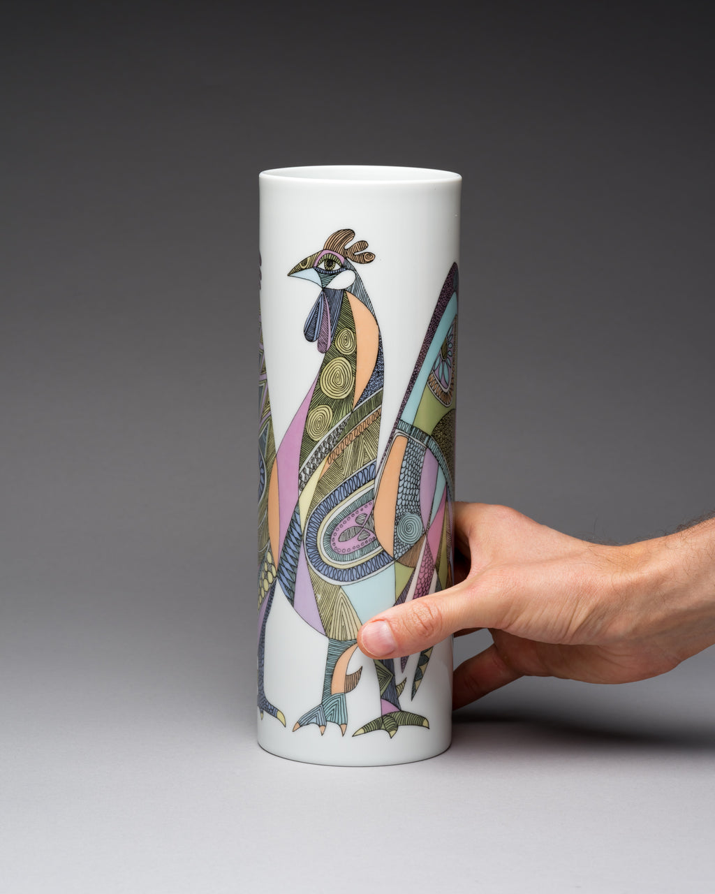“Bulls, Lions & Roosters” Porcelain Trio  – Cuno Fischer for Rosenthal, 1970s