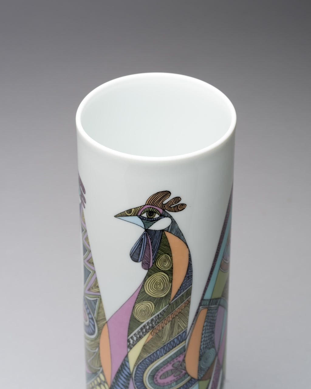 “Bulls, Lions & Roosters” Porcelain Trio  – Cuno Fischer for Rosenthal, 1970s