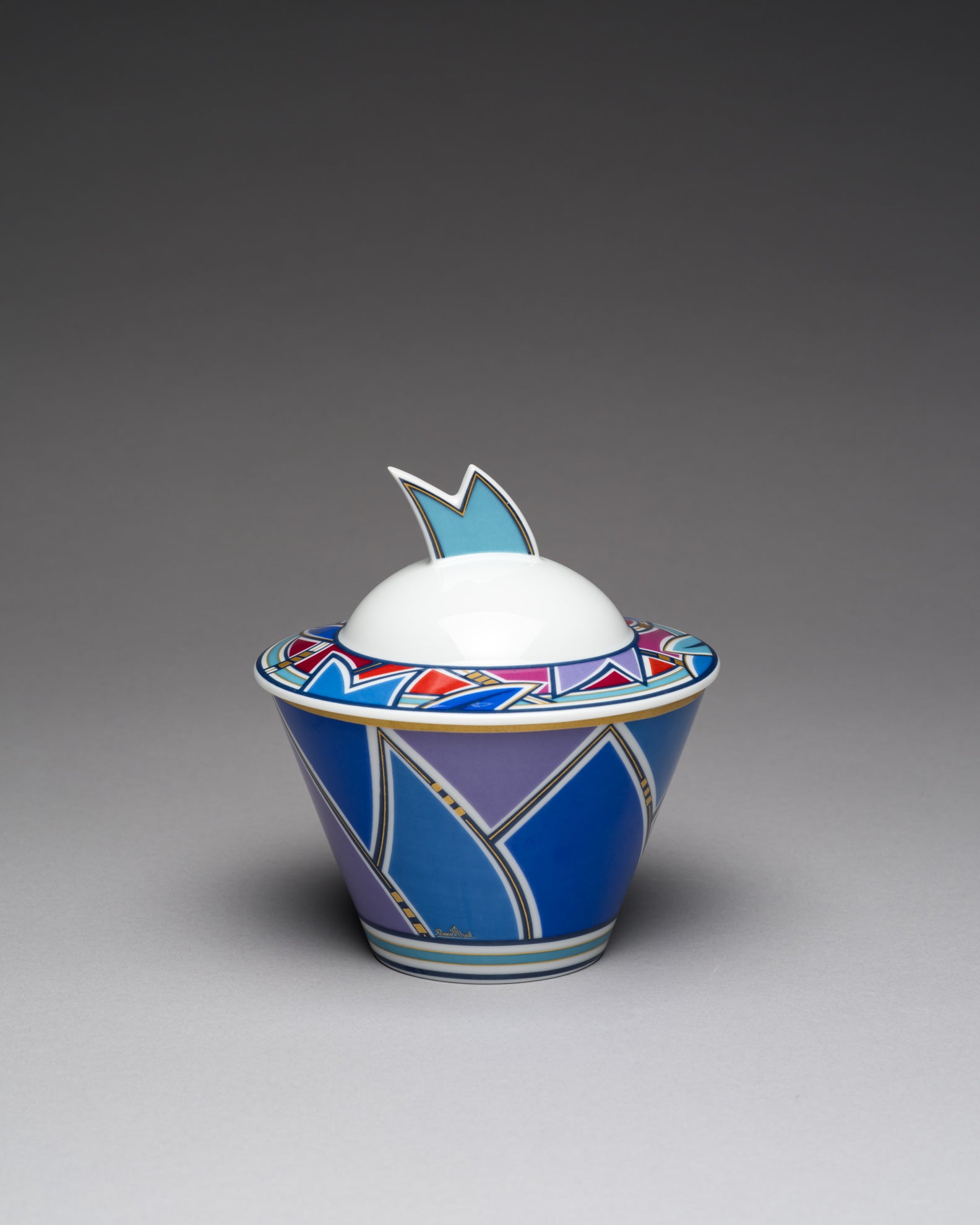 Porcelain Lidded Box – Solveig Samhaber for Rosenthal, 1980s