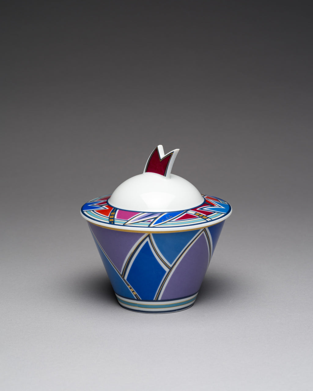 Porcelain Lidded Box – Solveig Samhaber for Rosenthal, 1980s