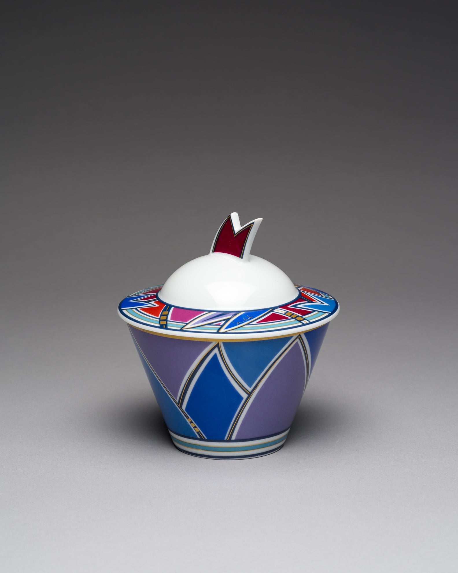 Porcelain Lidded Box – Solveig Samhaber for Rosenthal, 1980s