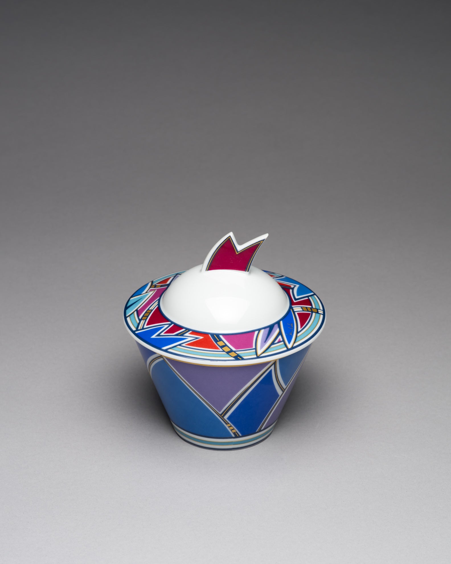Porcelain Lidded Box – Solveig Samhaber for Rosenthal, 1980s