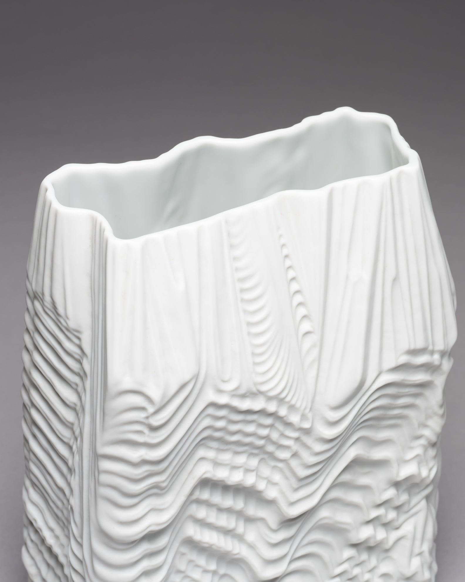 Plissée & Cascade Vase Duo – Martin Freyer for Rosenthal, 1972