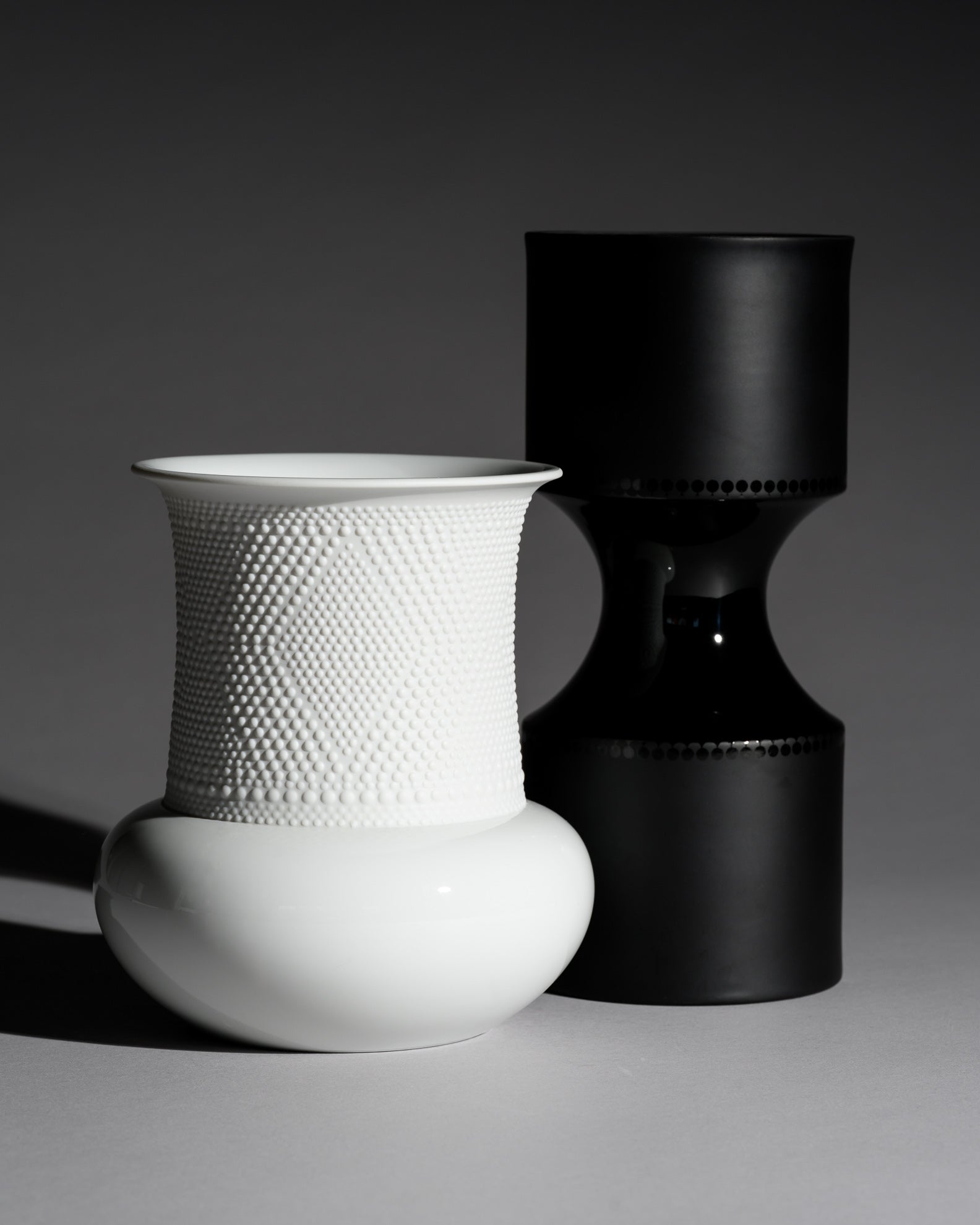Bisque porcelain Vase Duo – Tapio Wirkkala for Rosenthal, 1960s / 2012