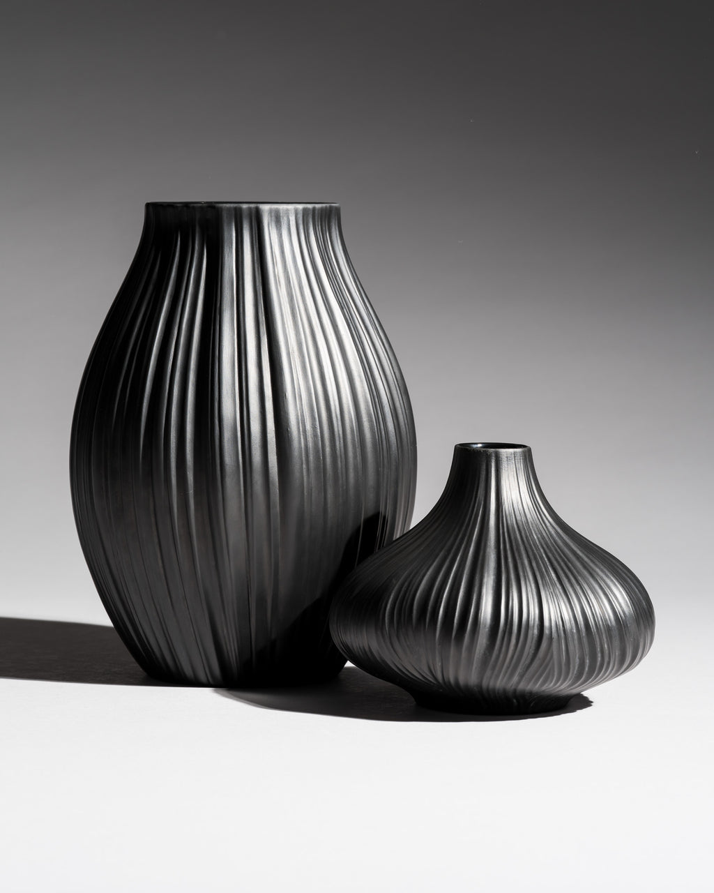 Plissée Vase Duo – Martin Freyer for Rosenthal, 1980s
