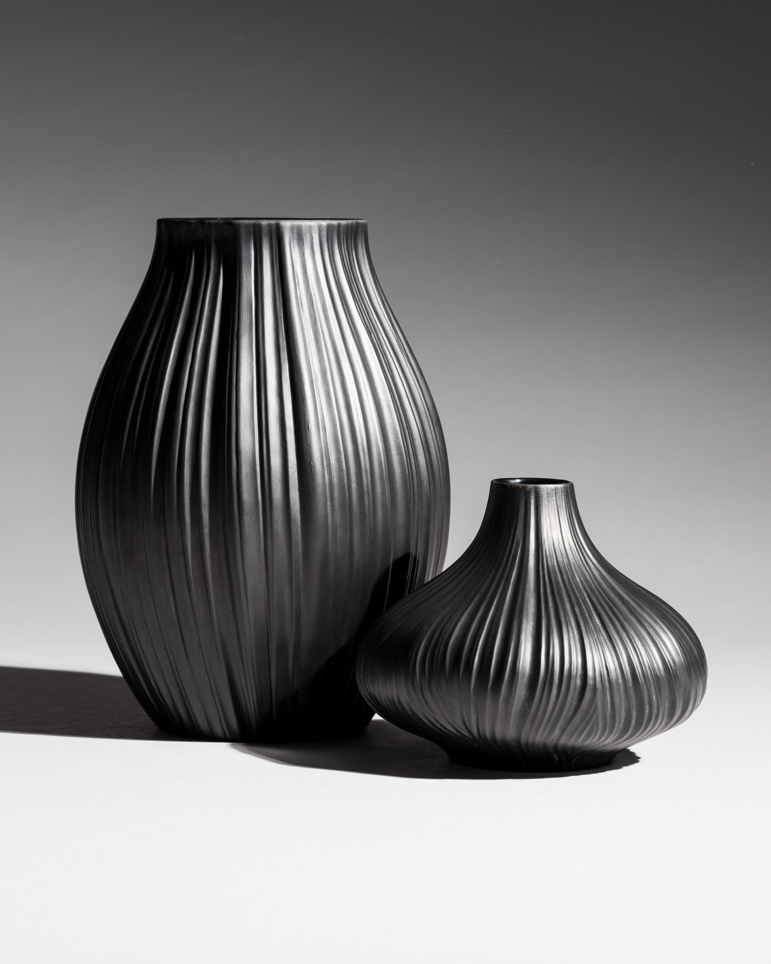 Plissée Vase Duo – Martin Freyer for Rosenthal, 1980s