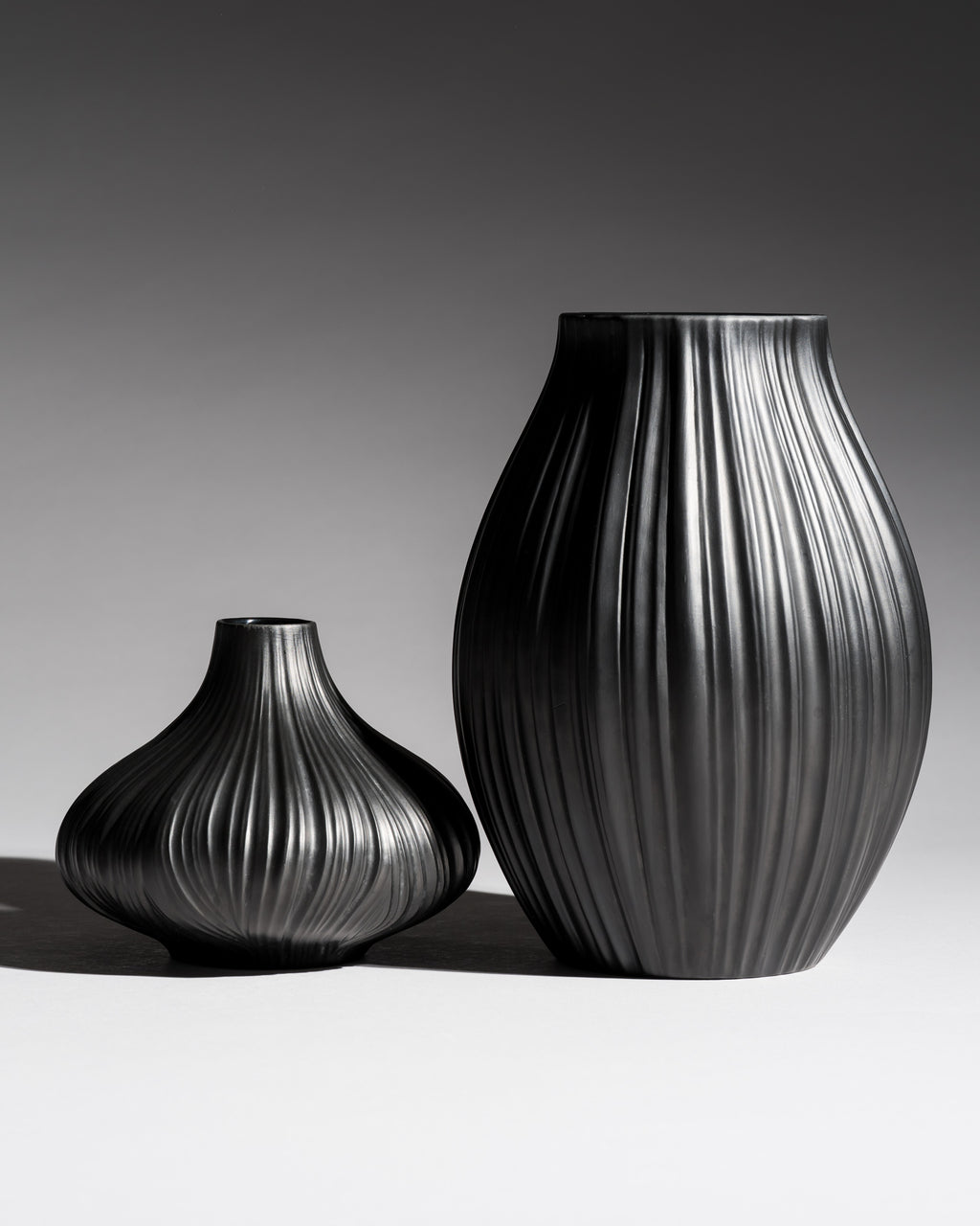Plissée Vase Duo – Martin Freyer for Rosenthal, 1980s