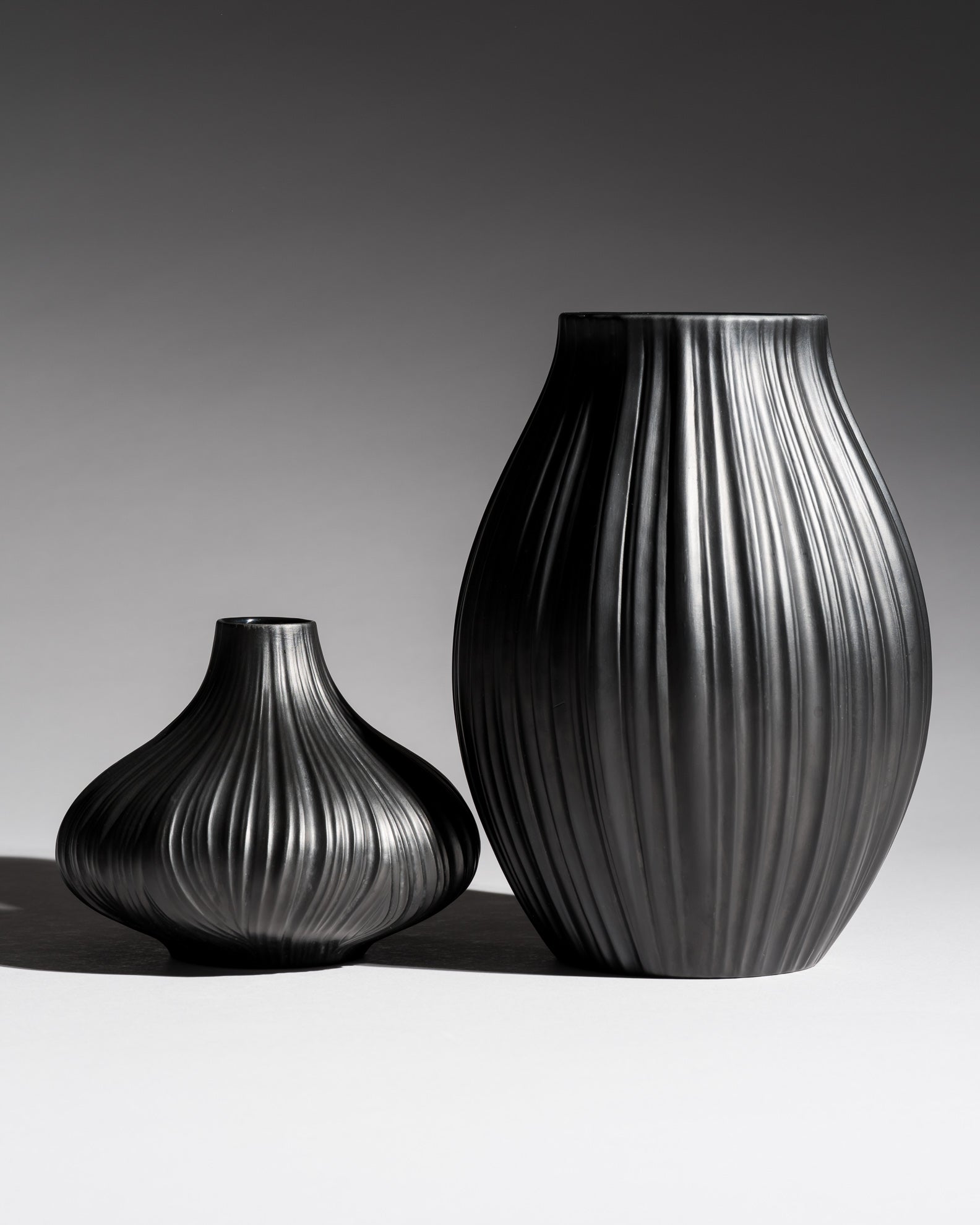 Plissée Vase Duo – Martin Freyer for Rosenthal, 1980s