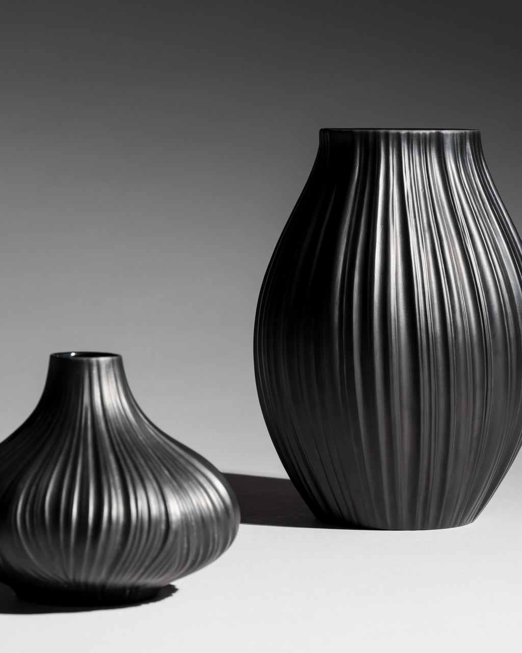 Plissée Vase Duo – Martin Freyer for Rosenthal, 1980s
