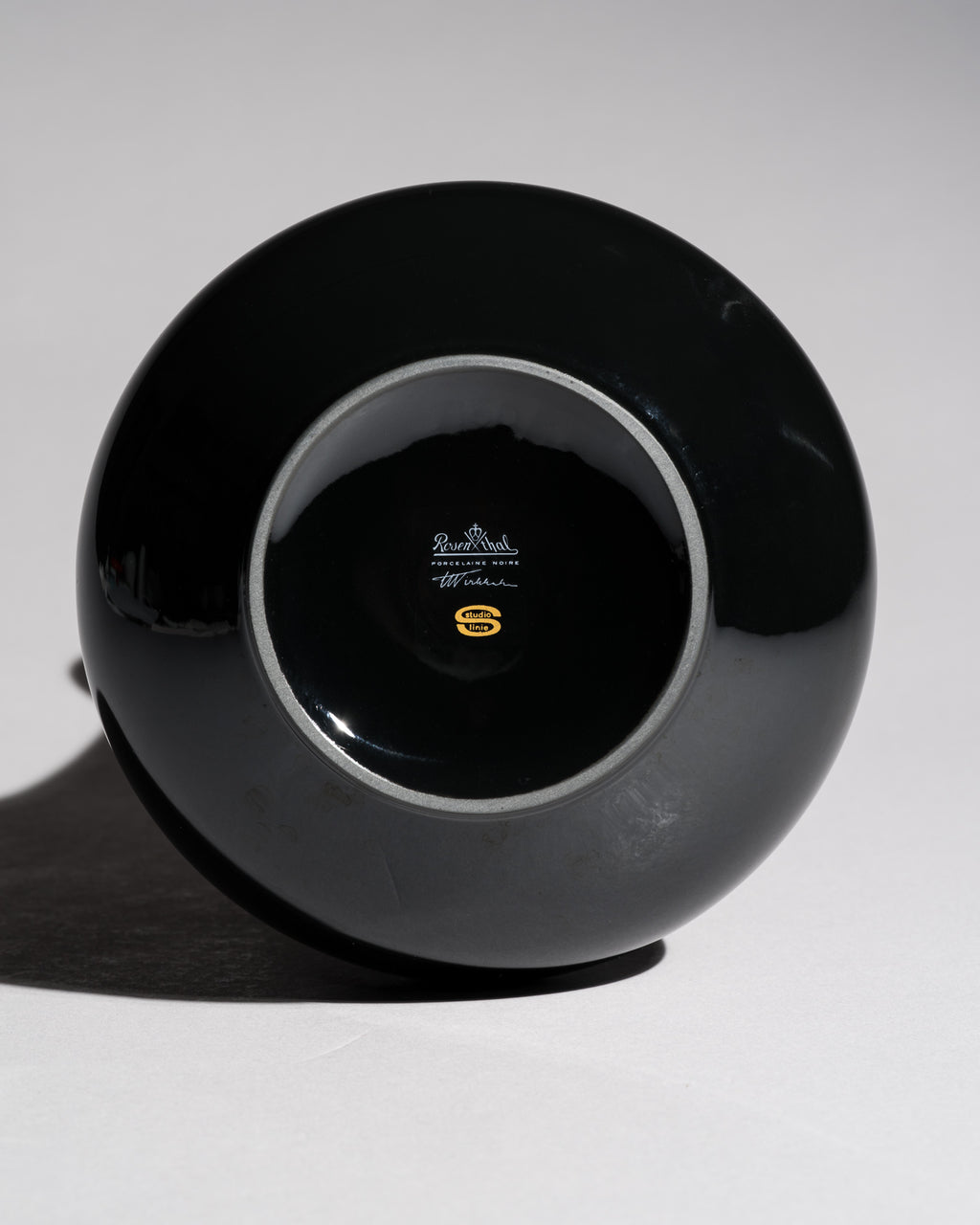 Porcelaine Noire Vase & Ashtray Duo – Tapio Wirkkala for Rosenthal, 1960s