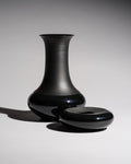 Porcelaine Noire Vase & Ashtray Duo – Tapio Wirkkala for Rosenthal, 1960s