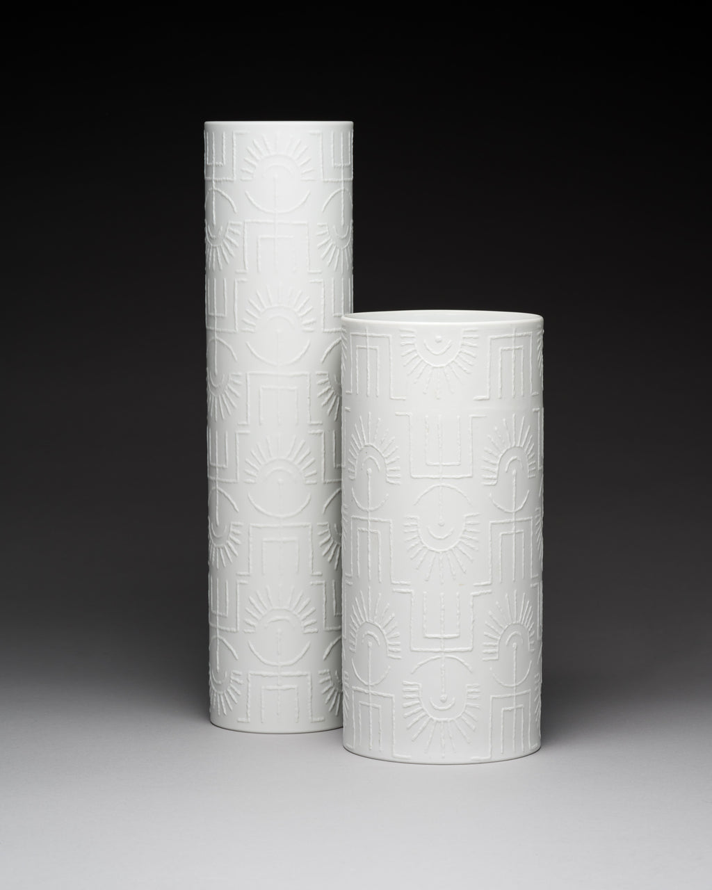 “Tribal” Porcelain Duo – Cuno Fischer for Rosenthal, 1964