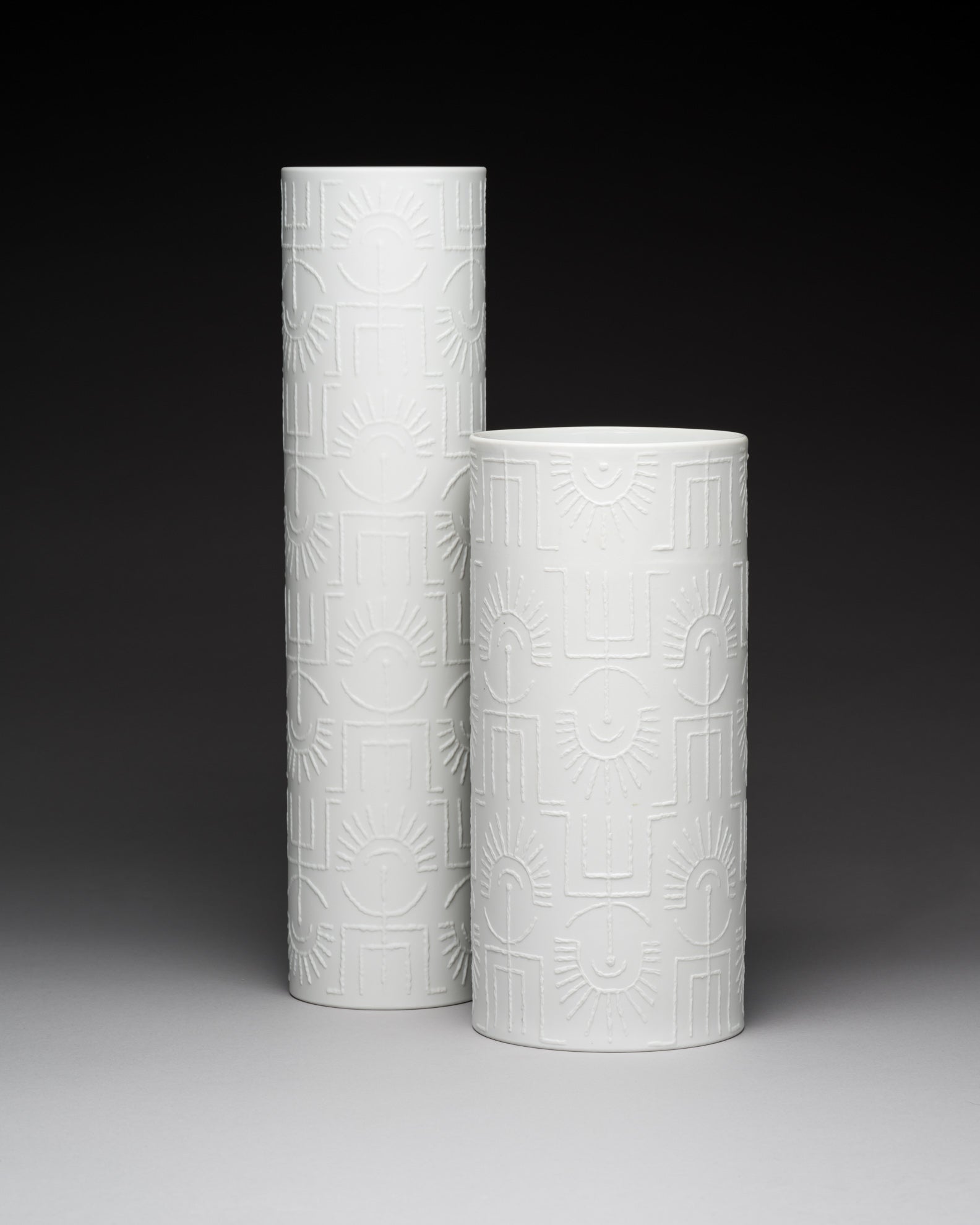 “Tribal” Porcelain Duo – Cuno Fischer for Rosenthal, 1964