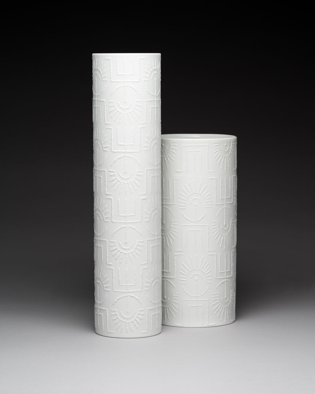 “Tribal” Porcelain Duo – Cuno Fischer for Rosenthal, 1964