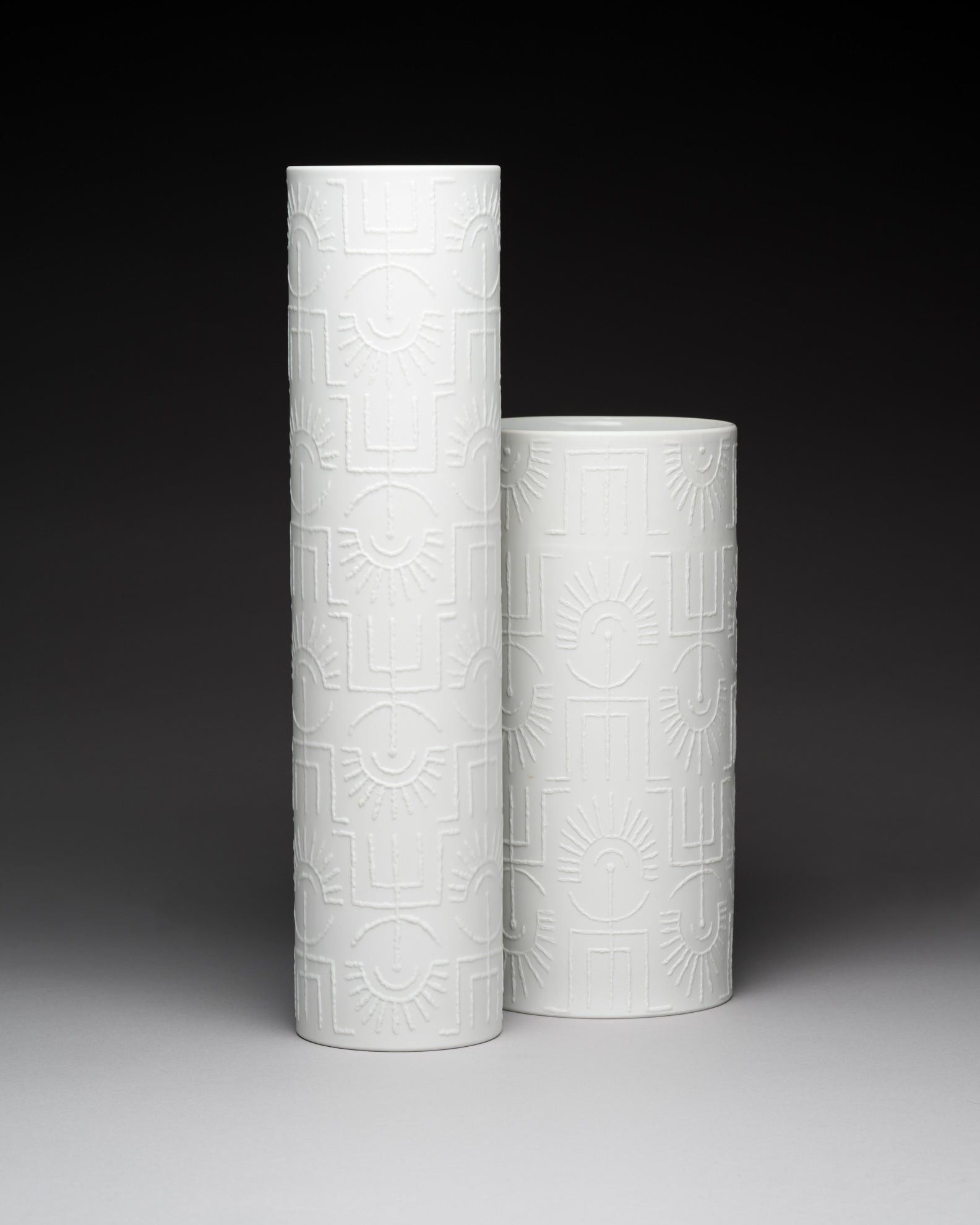 “Tribal” Porcelain Duo – Cuno Fischer for Rosenthal, 1964