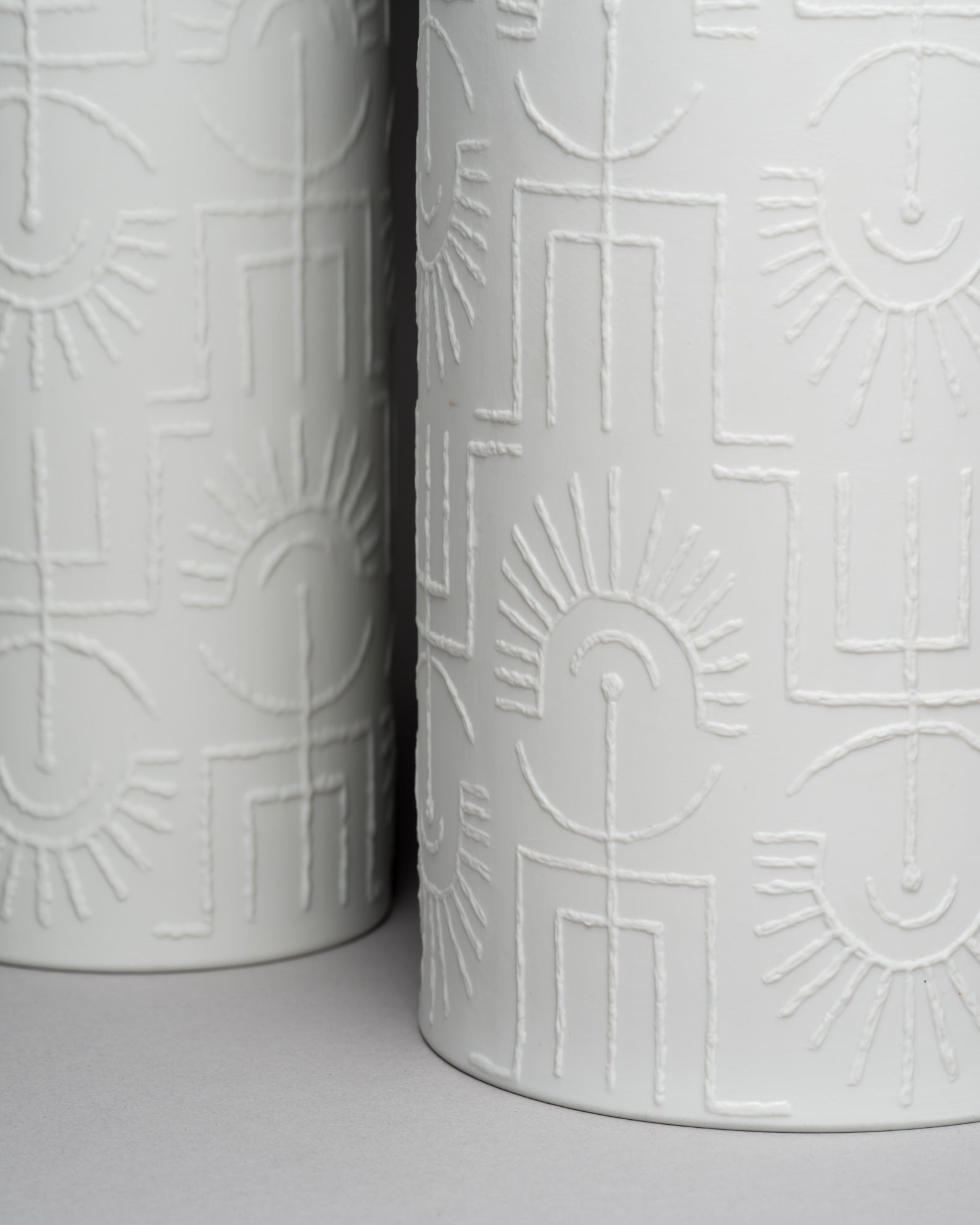 “Tribal” Porcelain Duo – Cuno Fischer for Rosenthal, 1964