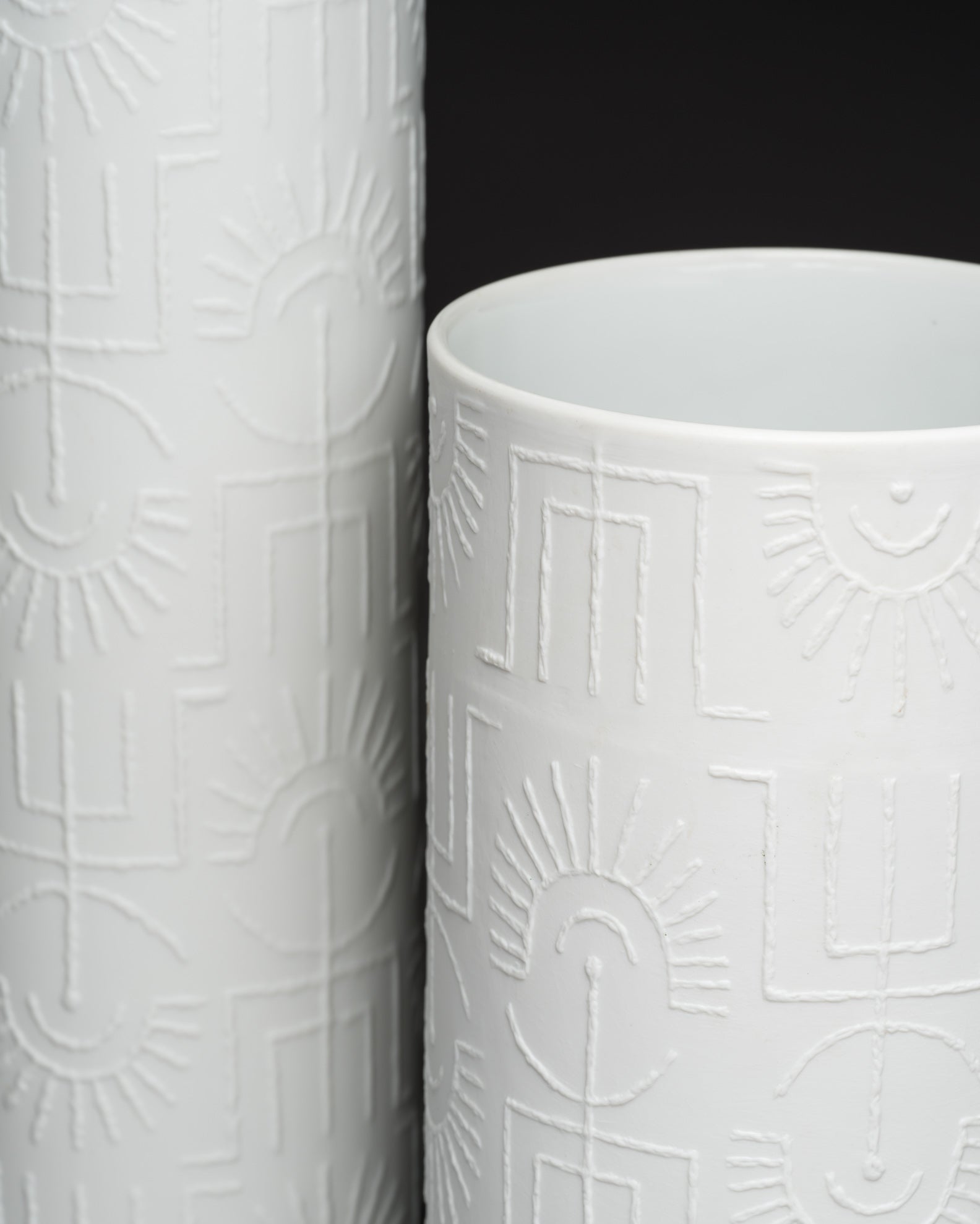 “Tribal” Porcelain Duo – Cuno Fischer for Rosenthal, 1964