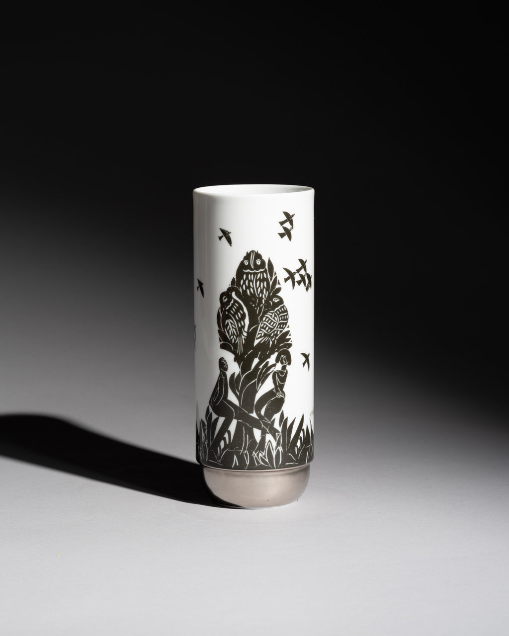 “Pastorale” Porcelain Vase – HAP Grieshaber & Ambrogio Pozzi for Rosenthal, 1970s