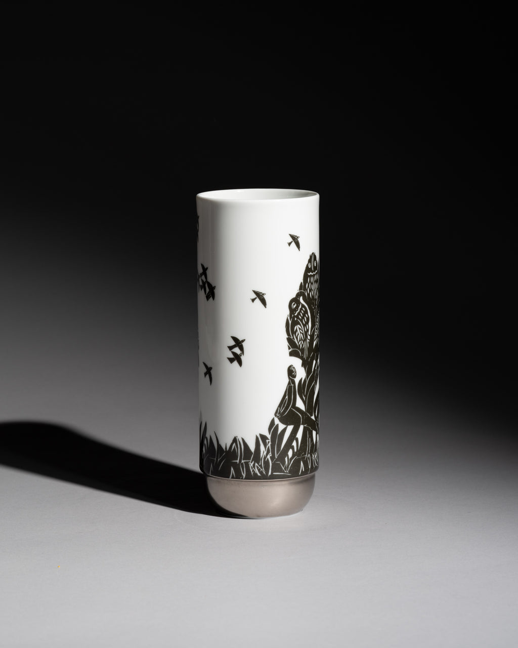 “Pastorale” Porcelain Vase – HAP Grieshaber & Ambrogio Pozzi for Rosenthal, 1970s