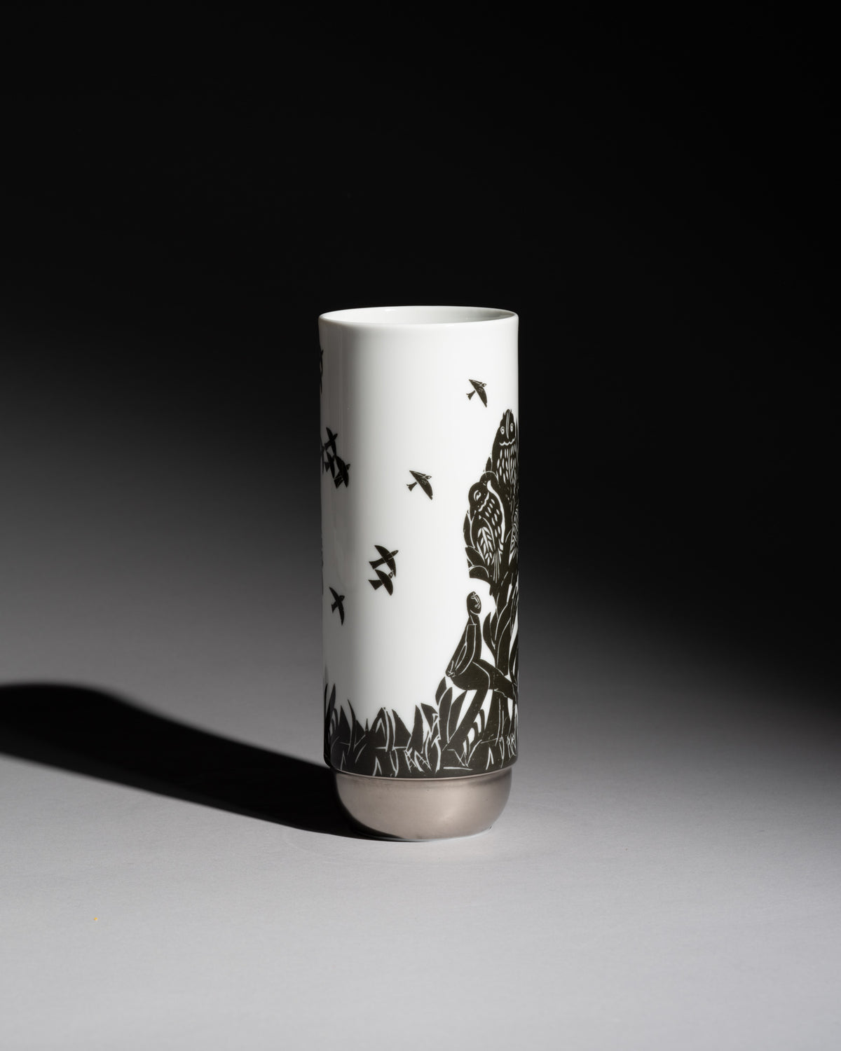“Pastorale” Porcelain Vase – HAP Grieshaber & Ambrogio Pozzi for Rosenthal, 1970s