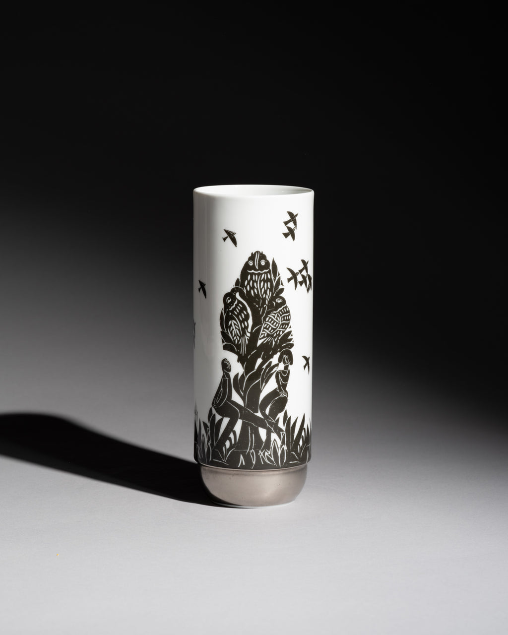 “Pastorale” Porcelain Vase – HAP Grieshaber & Ambrogio Pozzi for Rosenthal, 1970s