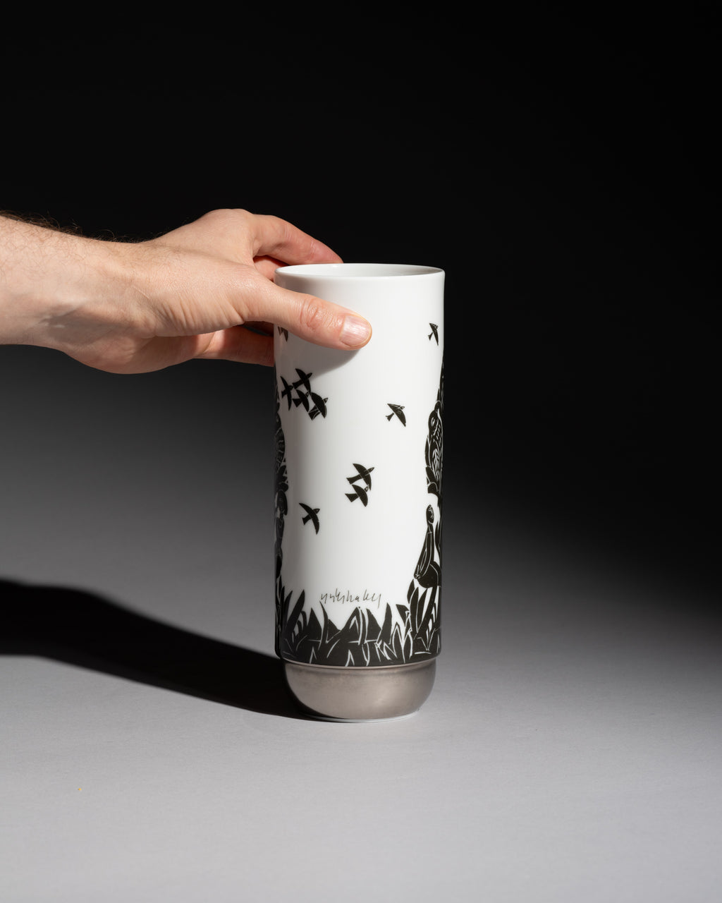 “Pastorale” Porcelain Vase – HAP Grieshaber & Ambrogio Pozzi for Rosenthal, 1970s