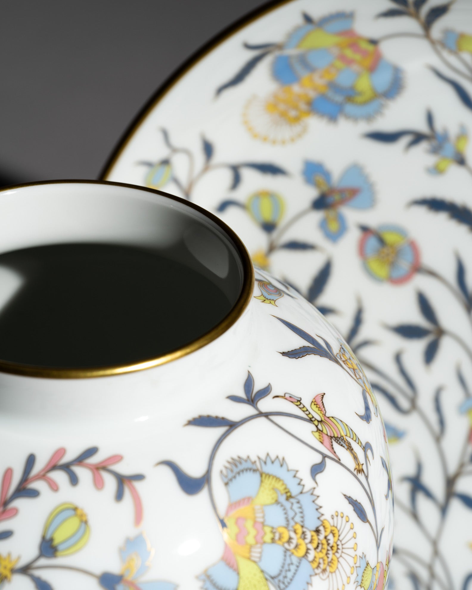 Porcelain Vase & Plate Duo – Rosenthal Classic Rose, 1980s
