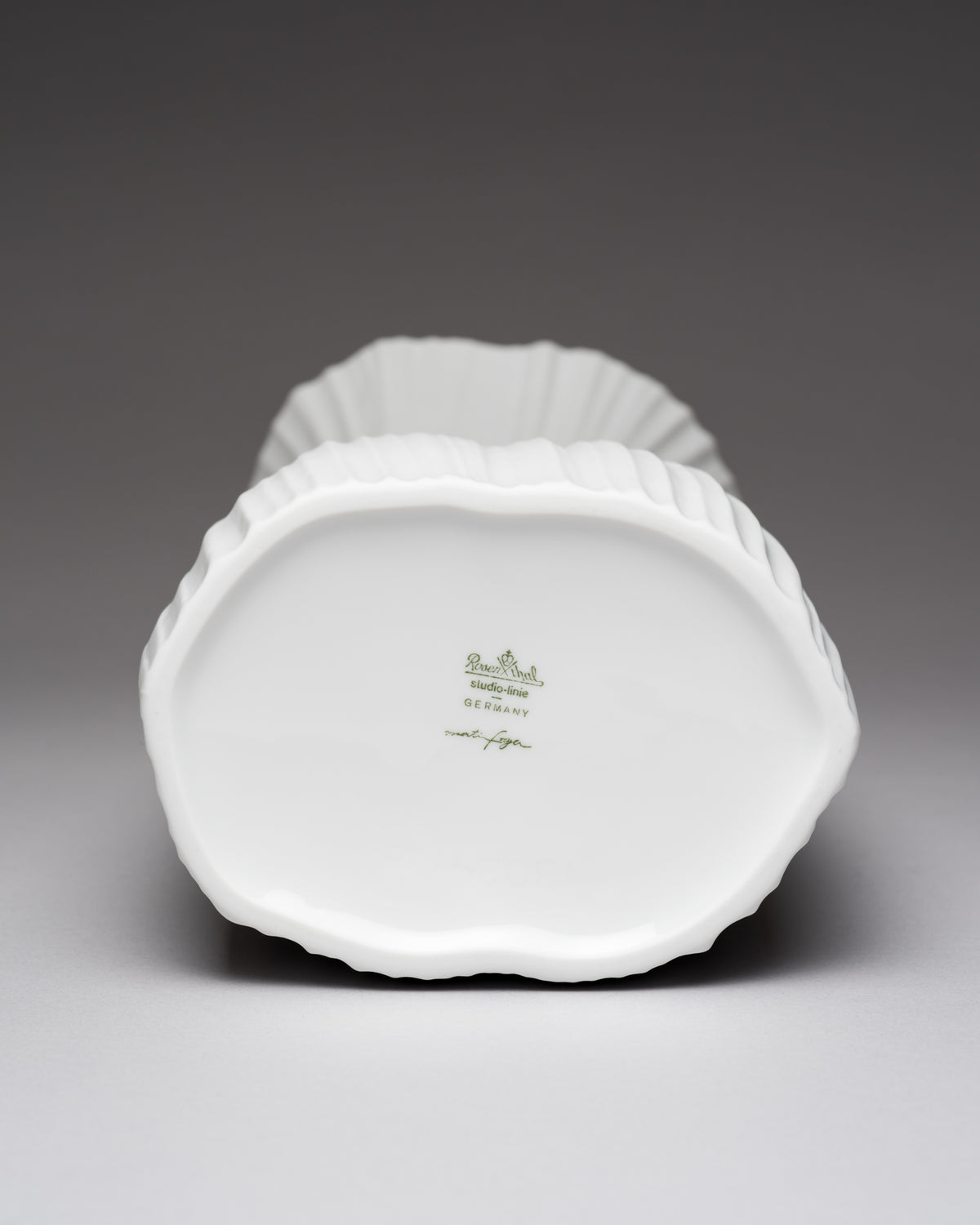 Plissée & Cascade Vase Duo – Martin Freyer for Rosenthal, 1972