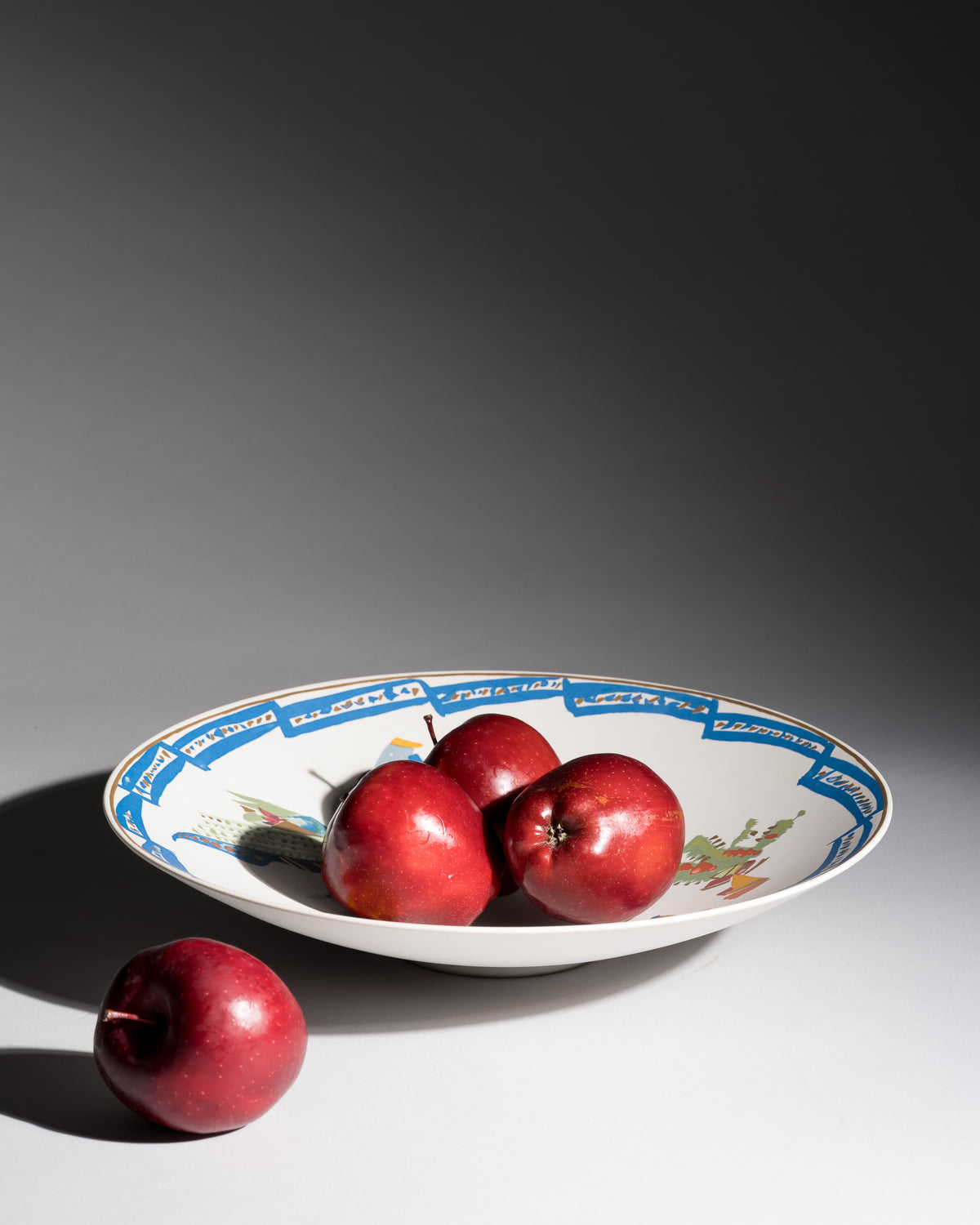 “Alta Mira” XL Porcelain Plate – Gilbert Portanier for Rosenthal, Late 20th Century
