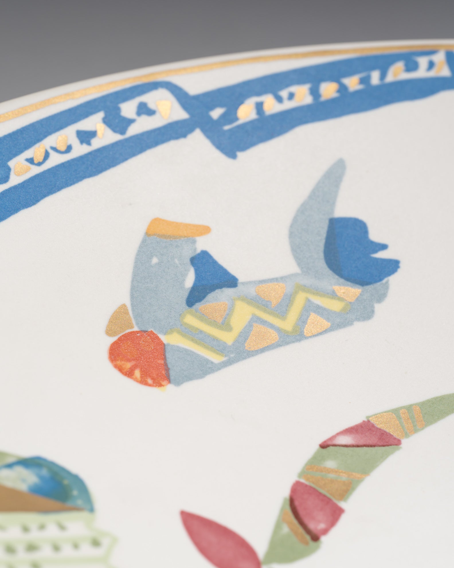 “Alta Mira” XL Porcelain Plate – Gilbert Portanier for Rosenthal, Late 20th Century