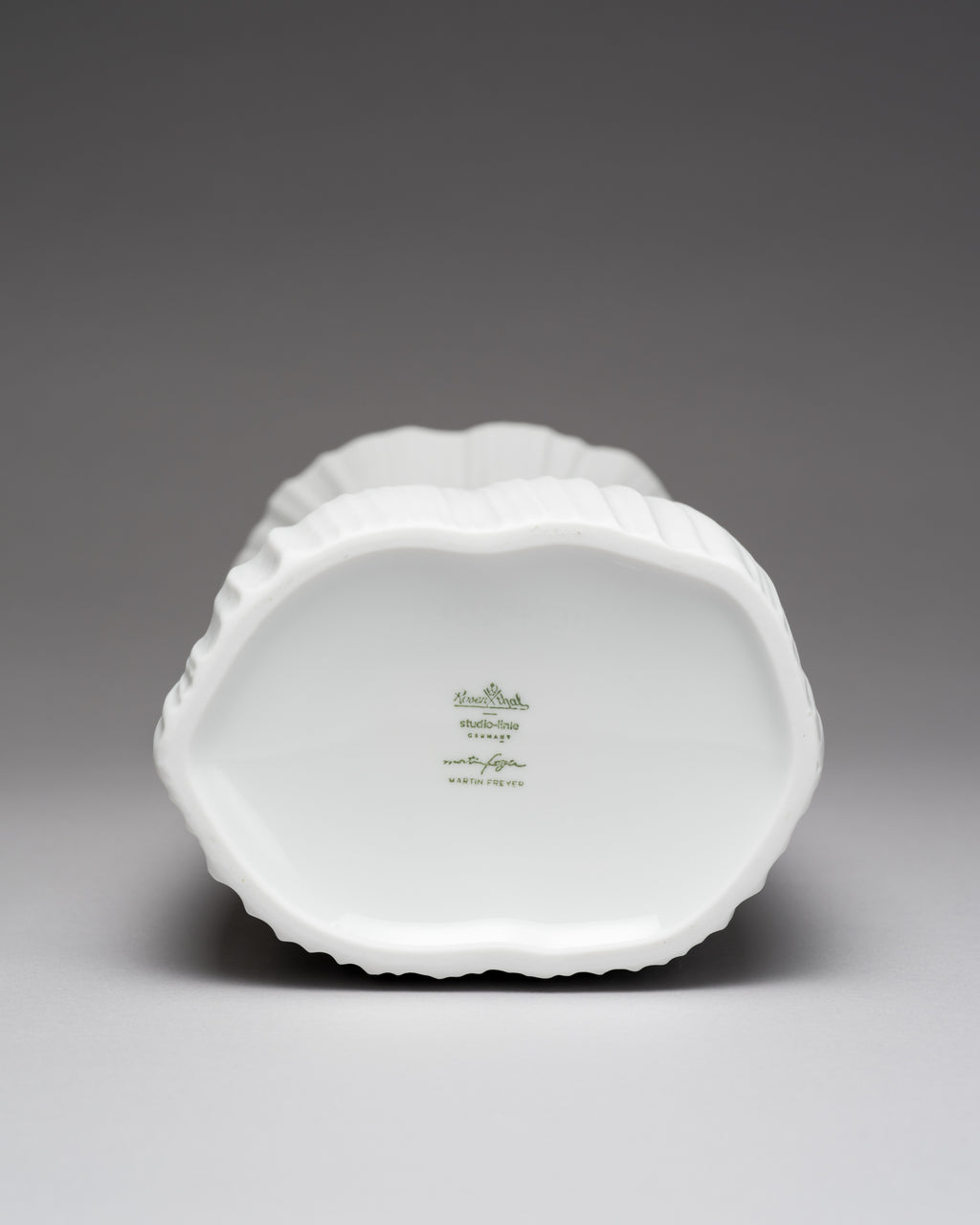 "Plissée" Porcelain Duo – Martin Freyer for Rosenthal, design 1968