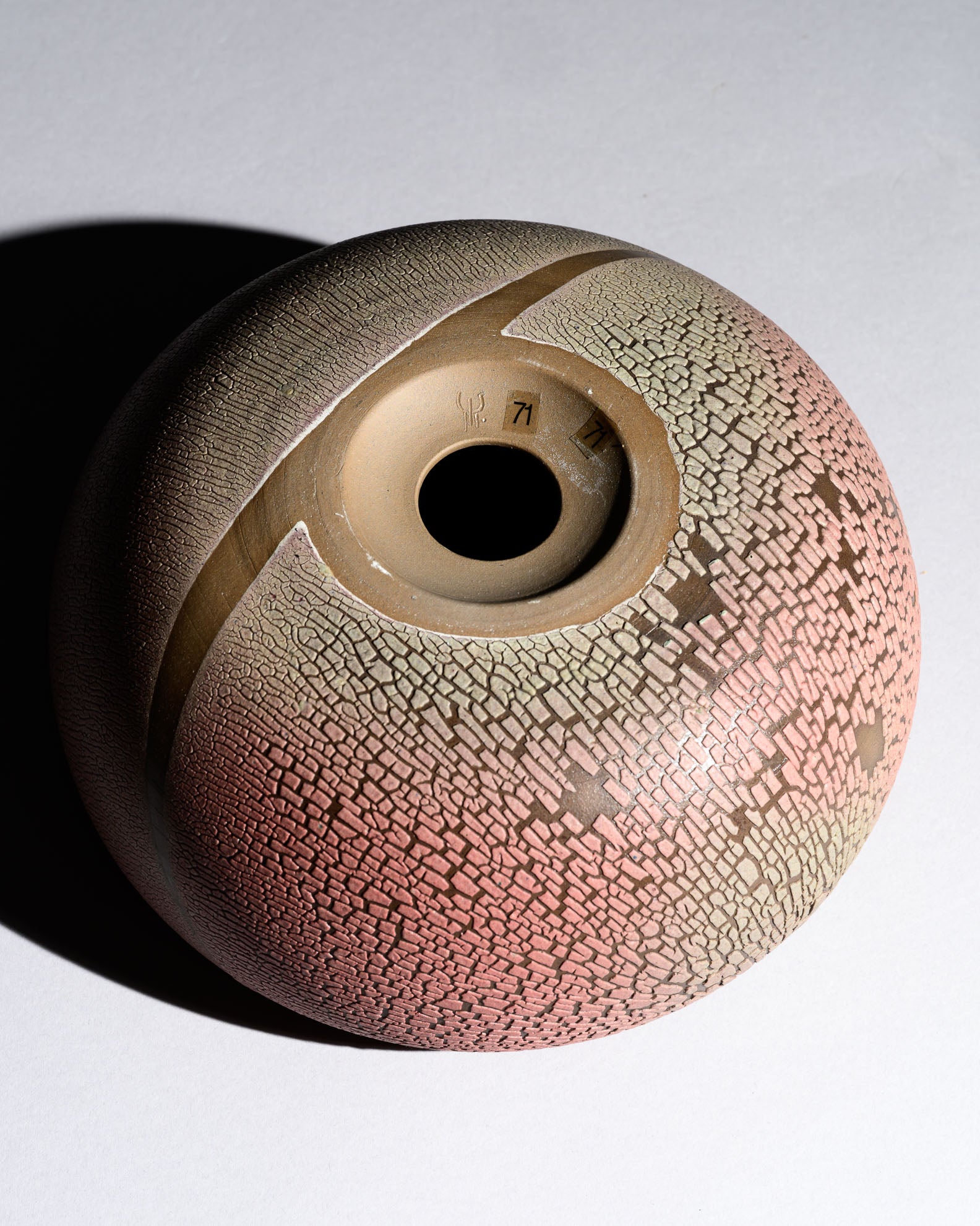 Reduction Glaze Ceramic Trio – Mario Enke Studio Pottery, 1980s