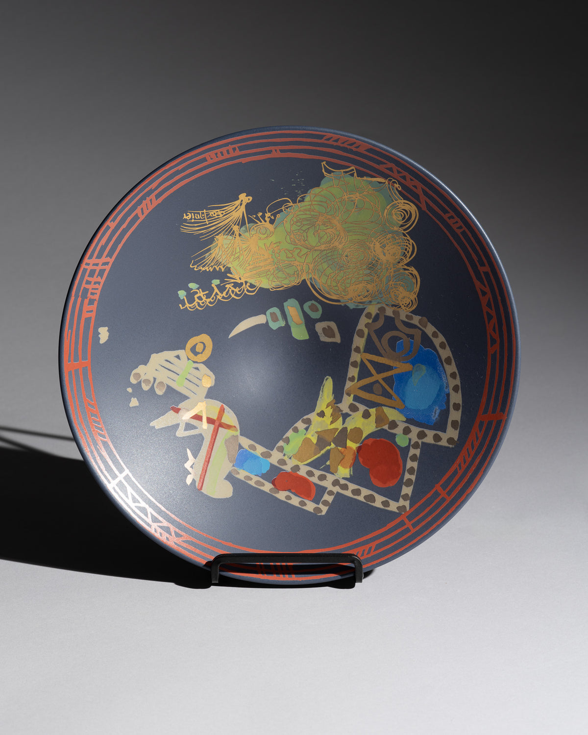 “Liguria” Porcelain Wall Plate – Gilbert Portanier for Rosenthal, 1970s–1980s