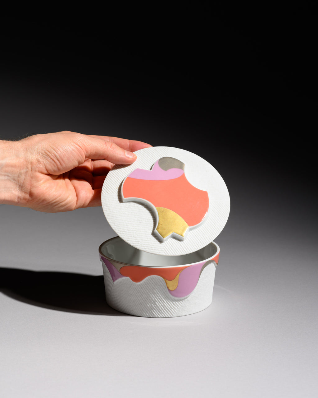 Box & Plate Porcelain Set – Johan van Loon for Rosenthal, 1987