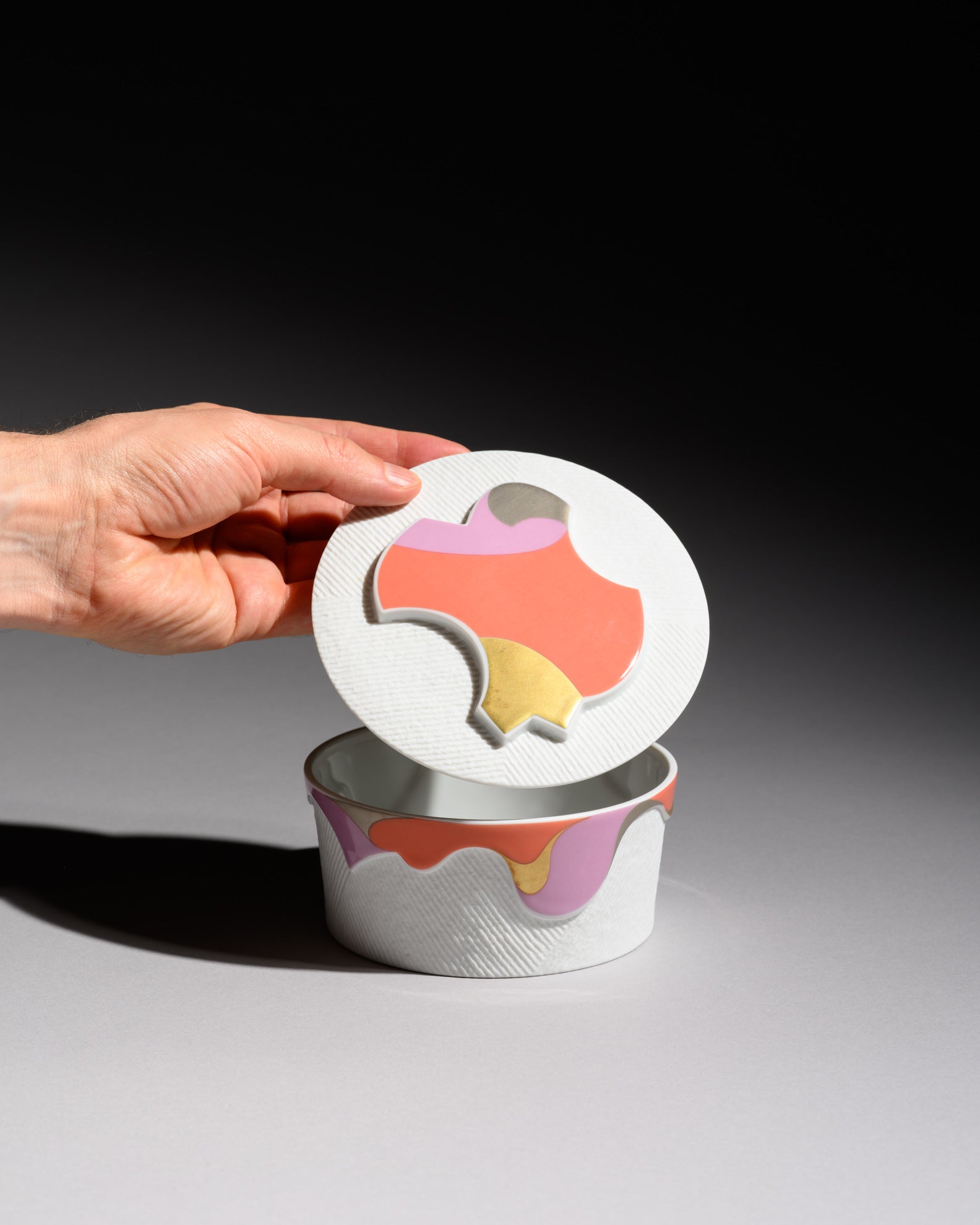 Box & Plate Porcelain Set – Johan van Loon for Rosenthal, 1987
