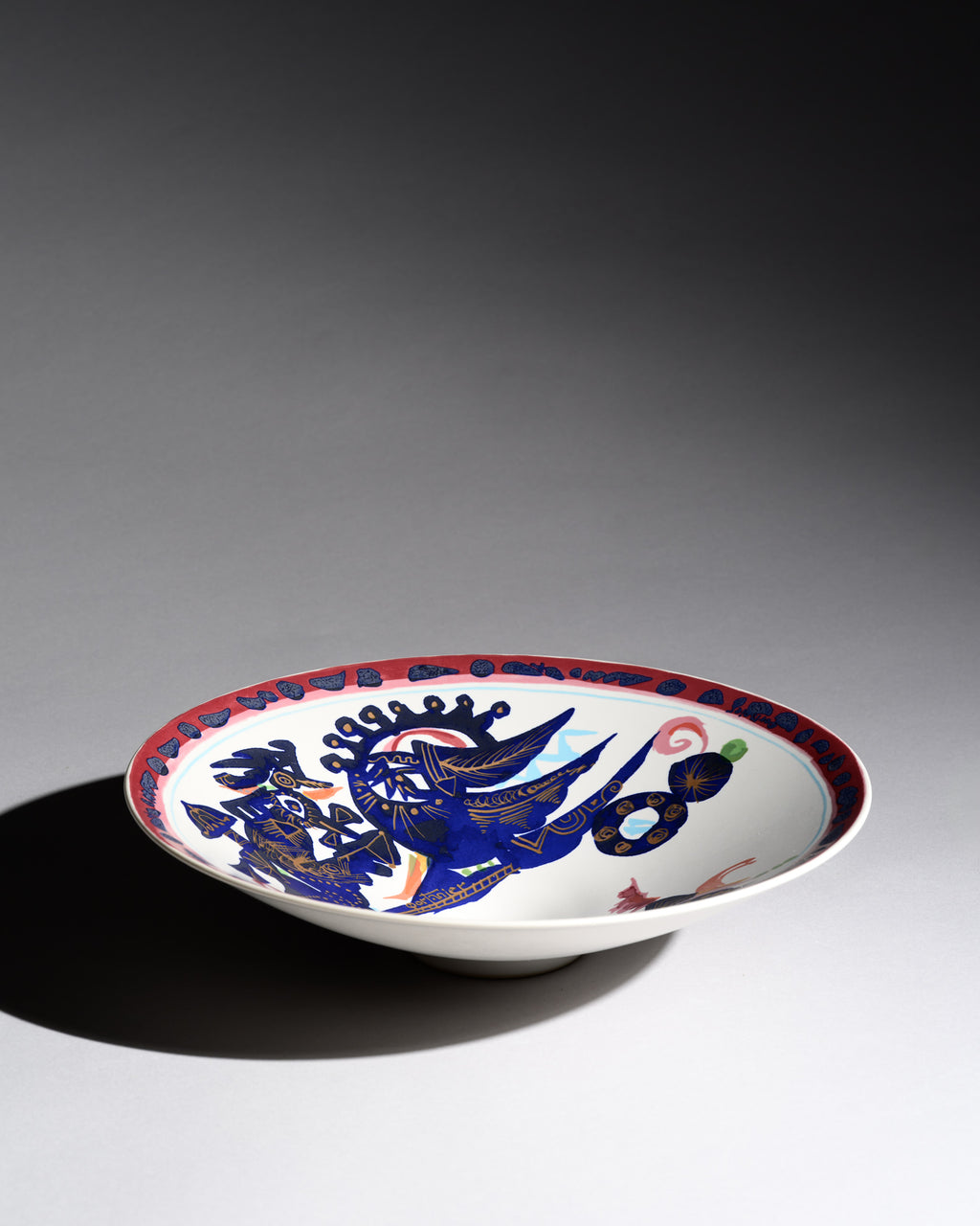 “Alta Mira” Porcelain Wall Plate – Gilbert Portanier for Rosenthal, 1970s–1980s
