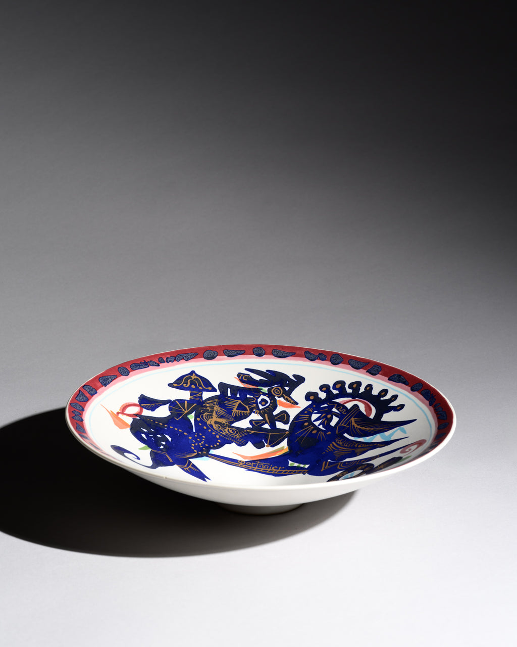 “Alta Mira” Porcelain Wall Plate – Gilbert Portanier for Rosenthal, 1970s–1980s
