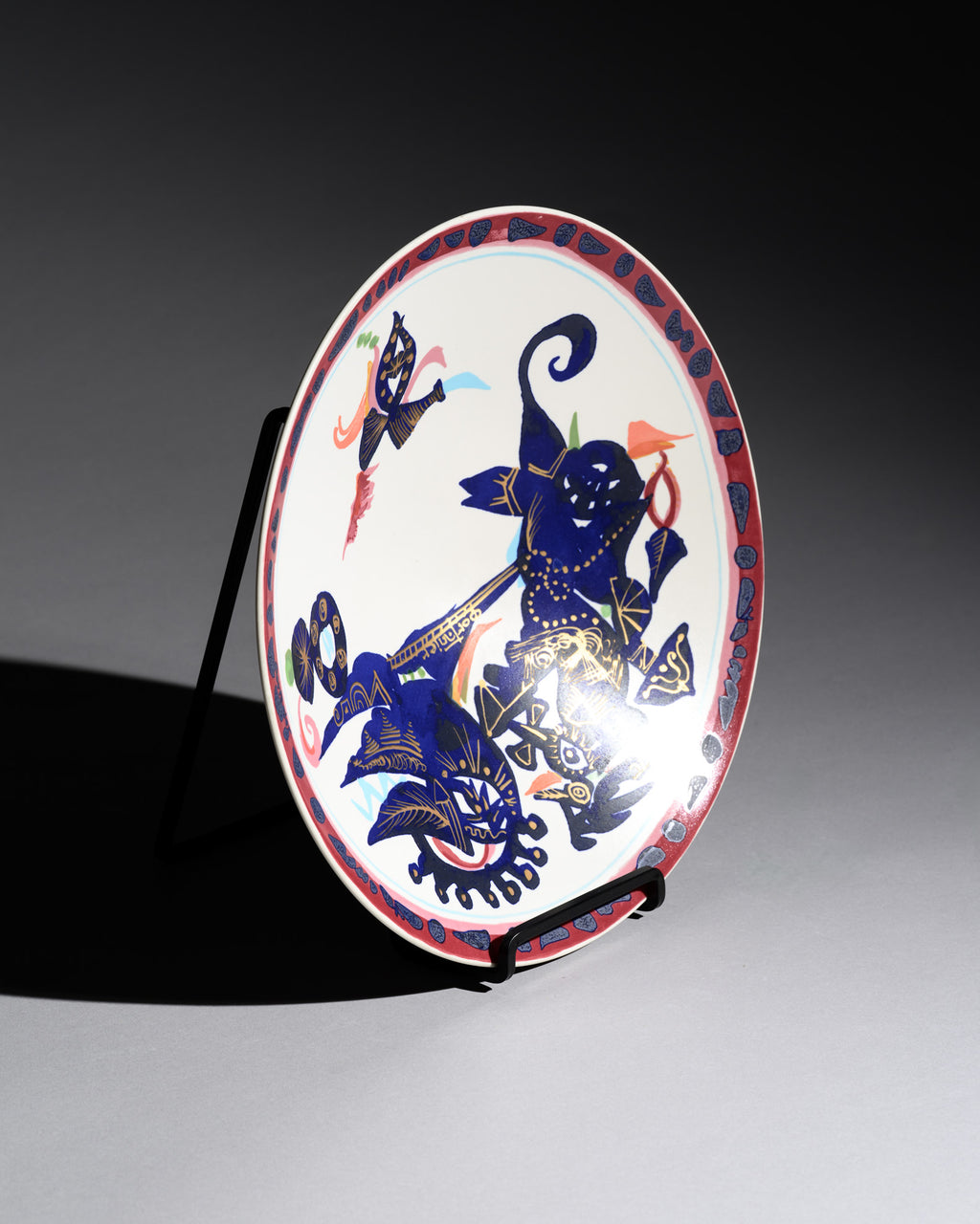 “Alta Mira” Porcelain Wall Plate – Gilbert Portanier for Rosenthal, 1970s–1980s