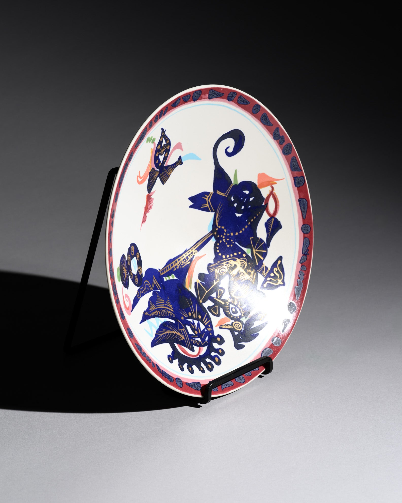 “Alta Mira” Porcelain Wall Plate – Gilbert Portanier for Rosenthal, 1970s–1980s