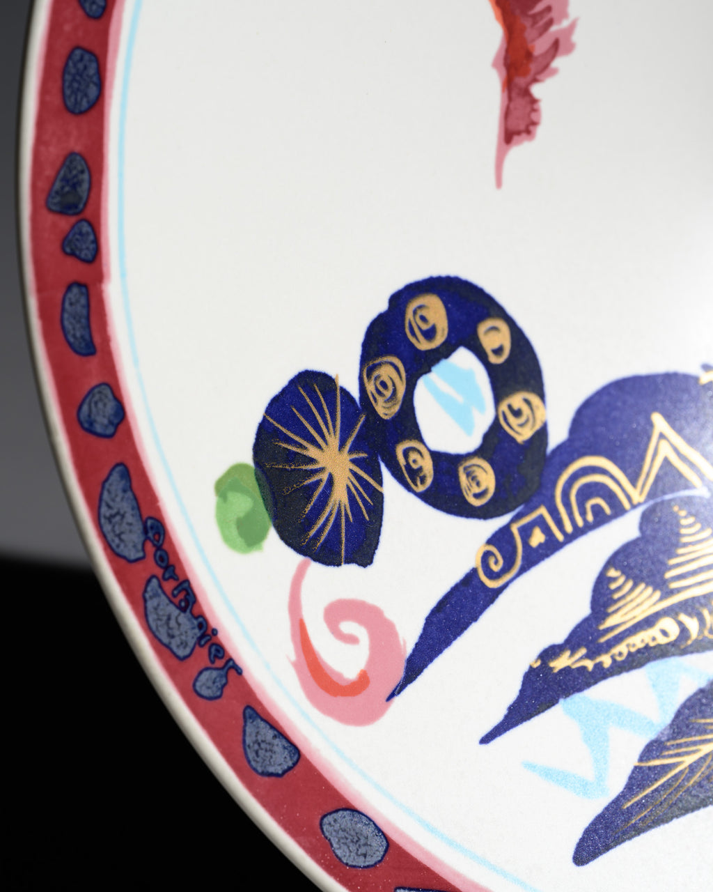 “Alta Mira” Porcelain Wall Plate – Gilbert Portanier for Rosenthal, 1970s–1980s