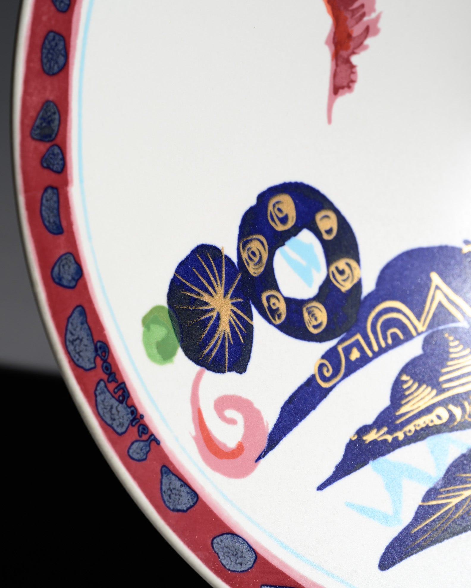 “Alta Mira” Porcelain Wall Plate – Gilbert Portanier for Rosenthal, 1970s–1980s