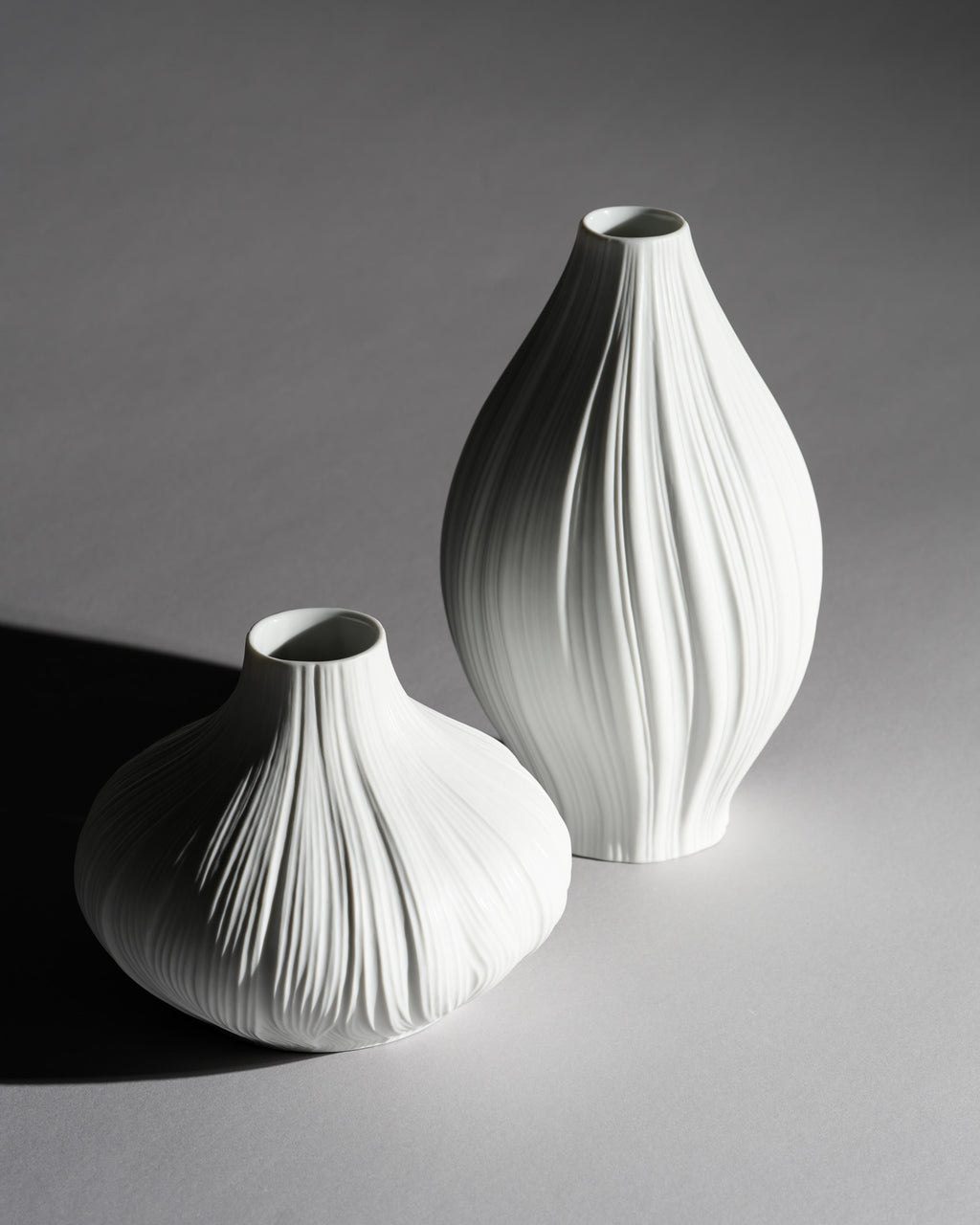 Plissée Vase Duo – Martin Freyer for Rosenthal, 1969–1972