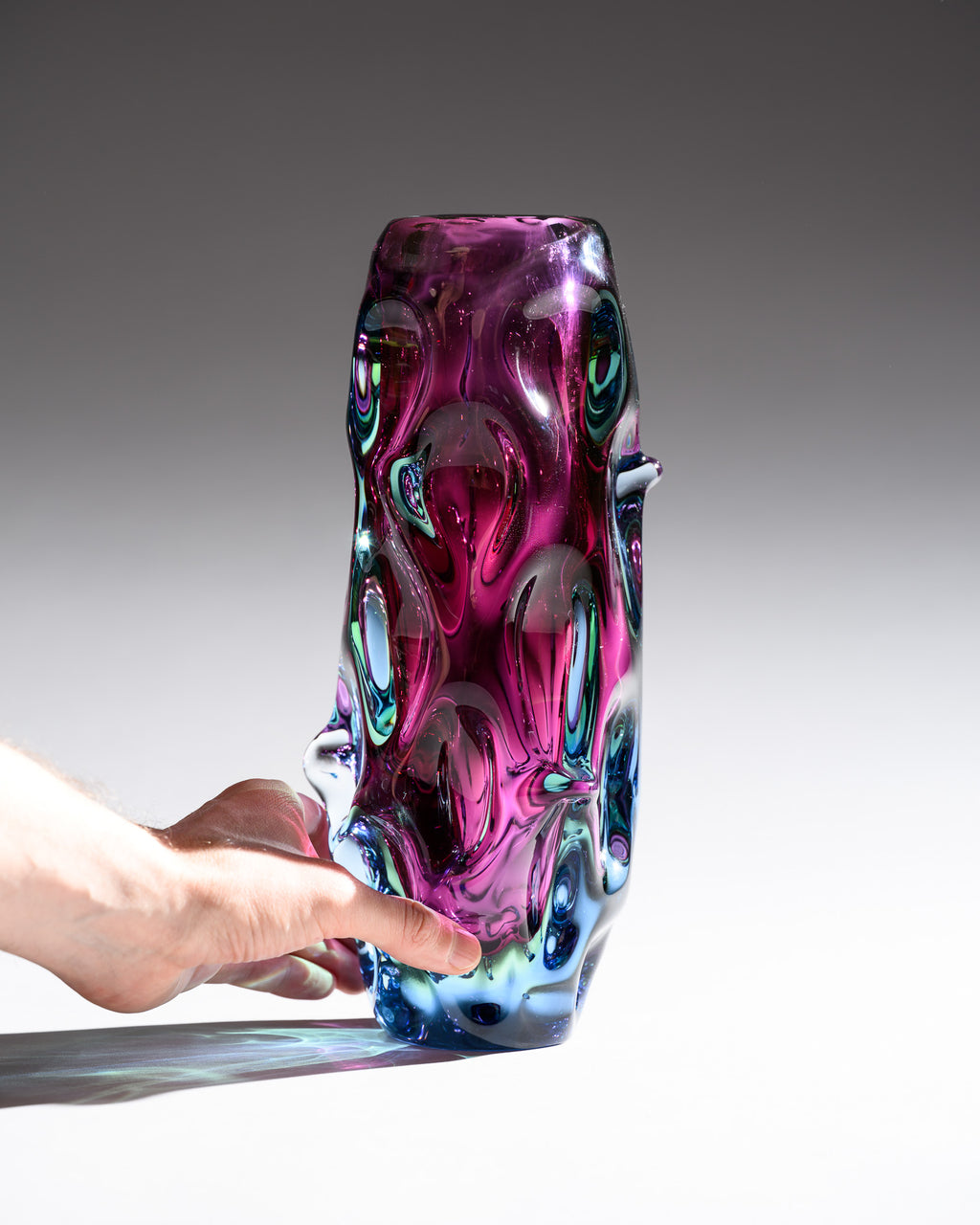 Czech Art Glass Vase Duo – Jan Beranek &  Frantisek Vizner, 1959–70s