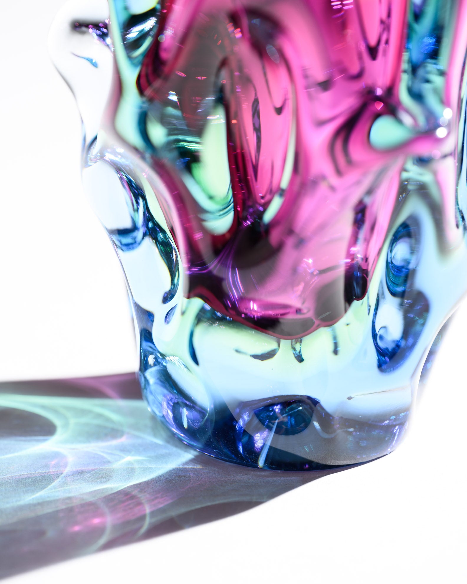 Czech Art Glass Vase Duo – Jan Beranek &  Frantisek Vizner, 1959–70s