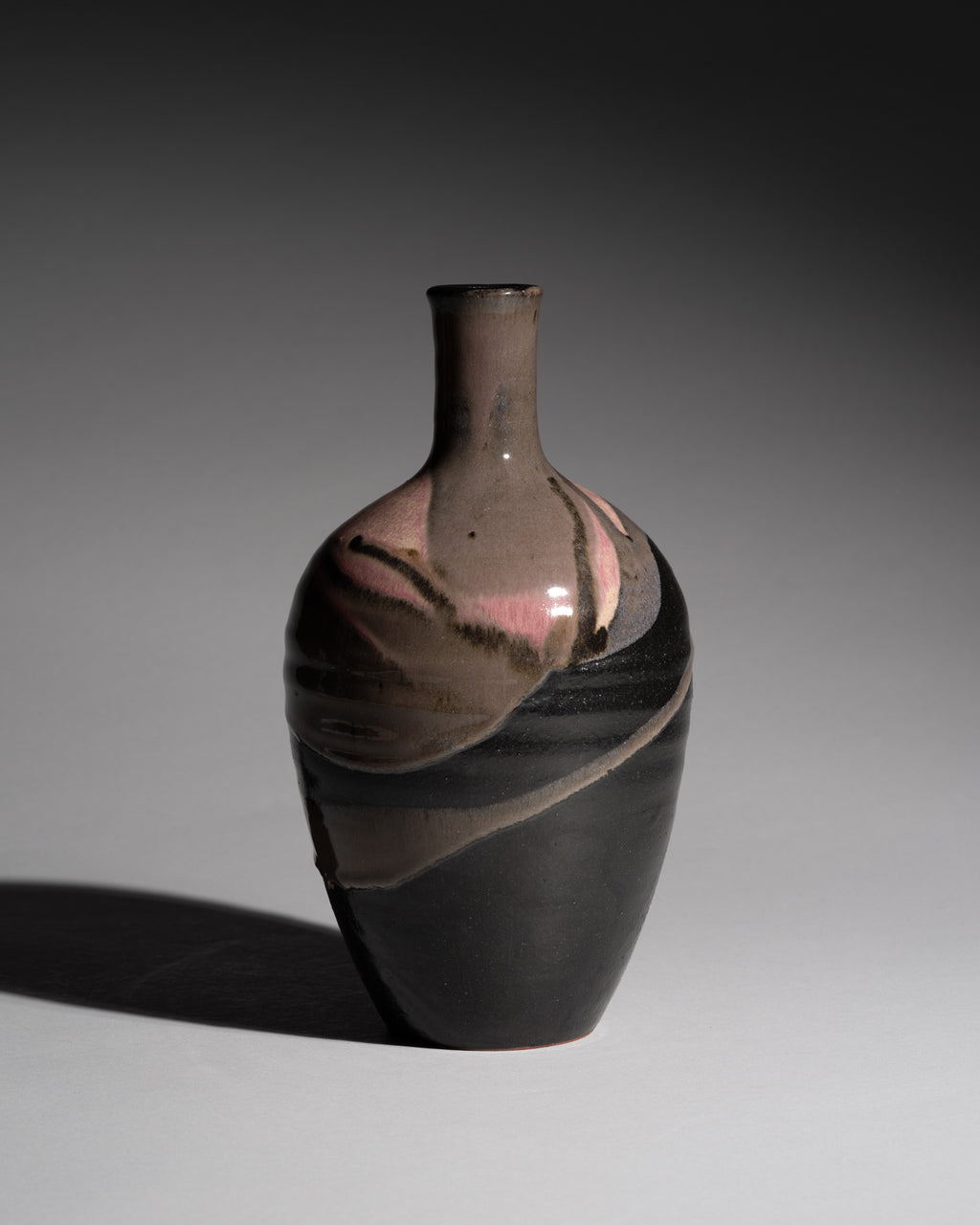 Painterly Studio Pottery Vase – Wolf-Diether Pölloth, Late 20th Century