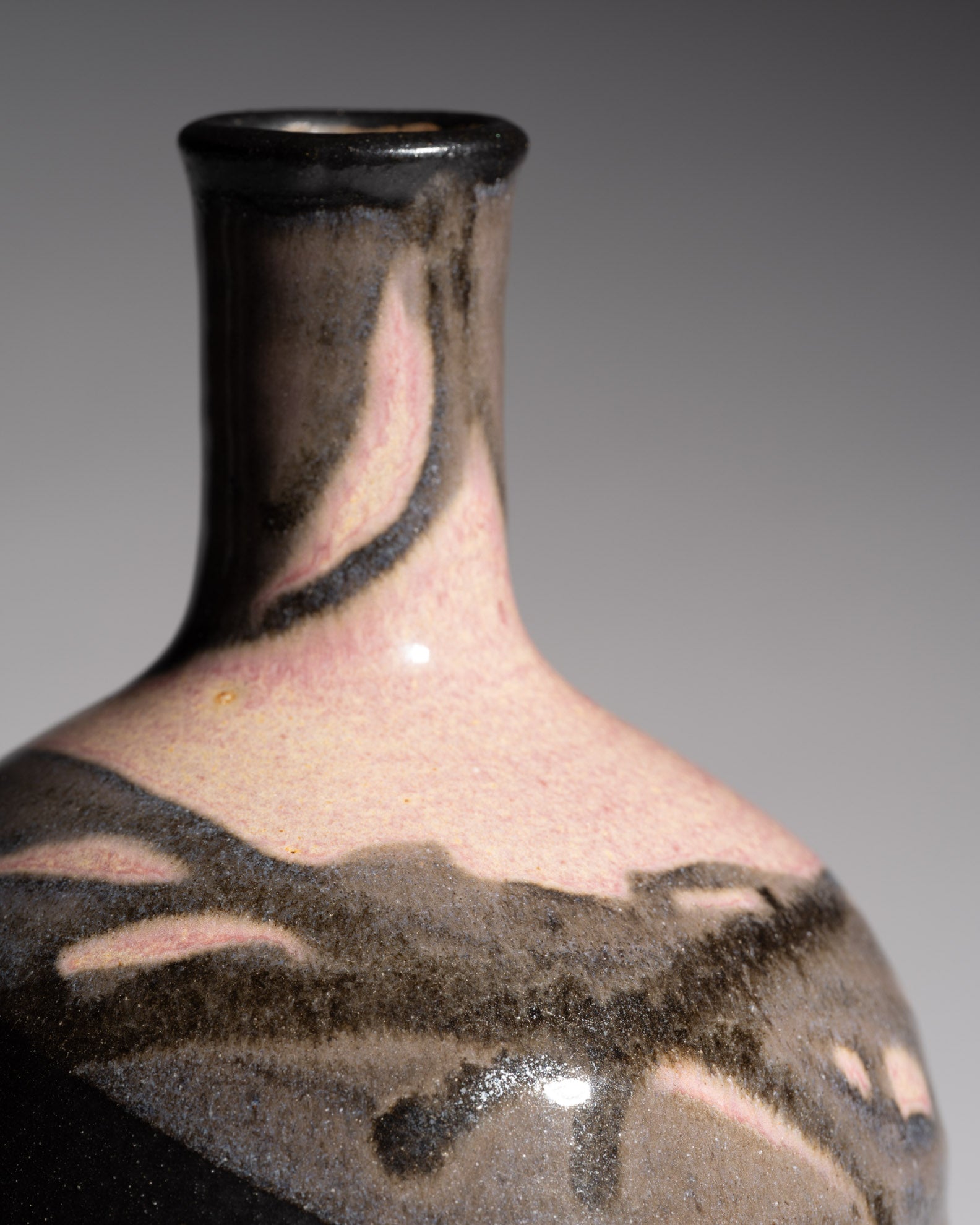 Painterly Studio Pottery Vase – Wolf-Diether Pölloth, Late 20th Century