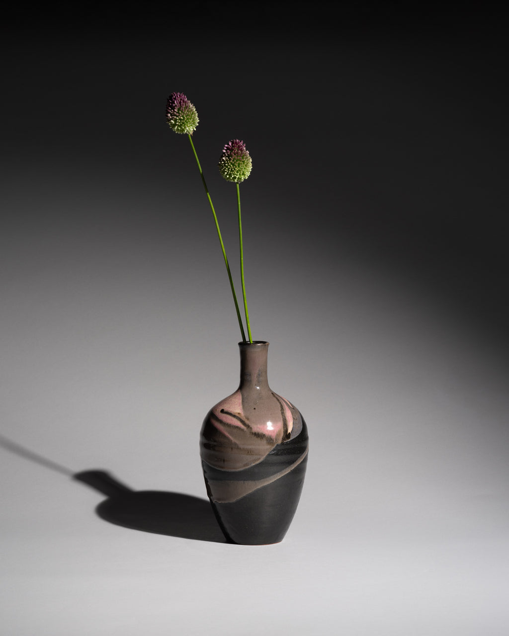 Painterly Studio Pottery Vase – Wolf-Diether Pölloth, Late 20th Century