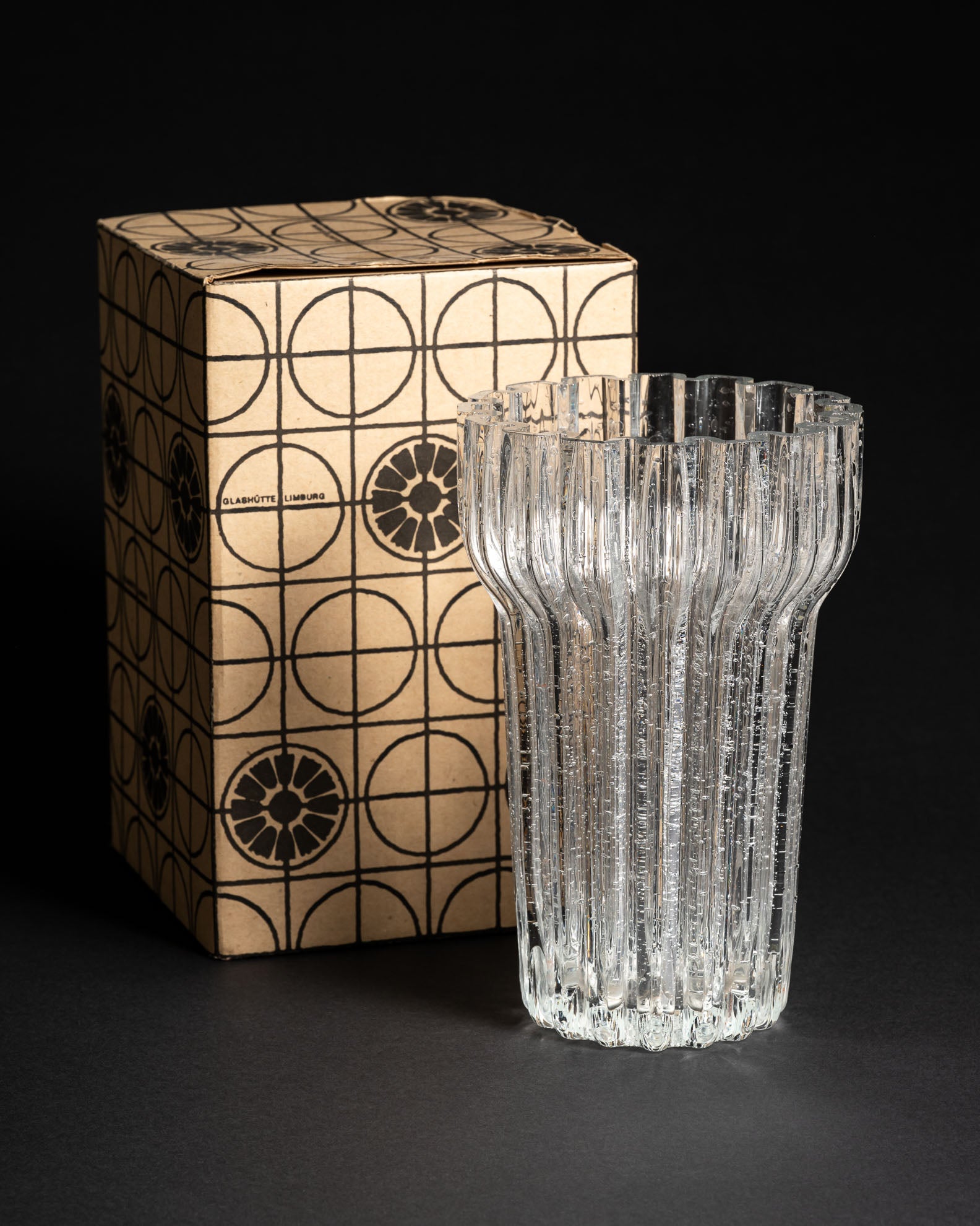 Glass Vase – Glashütte Limburg, 1960s–1970s